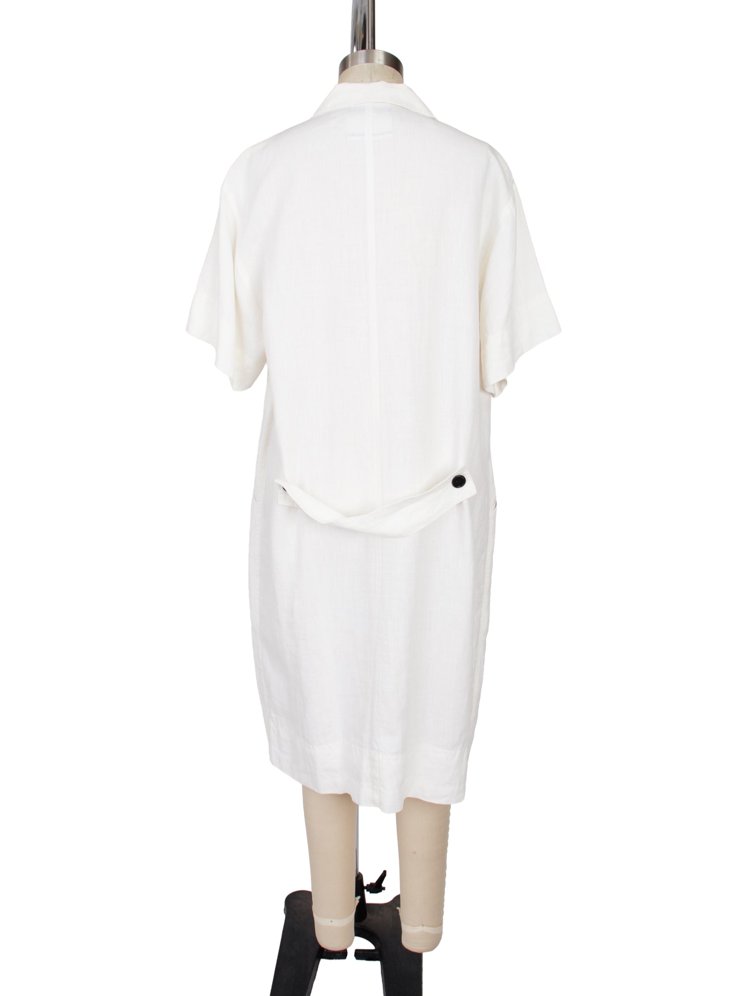 Moschino Linen Double-Breasted Shirtdress
