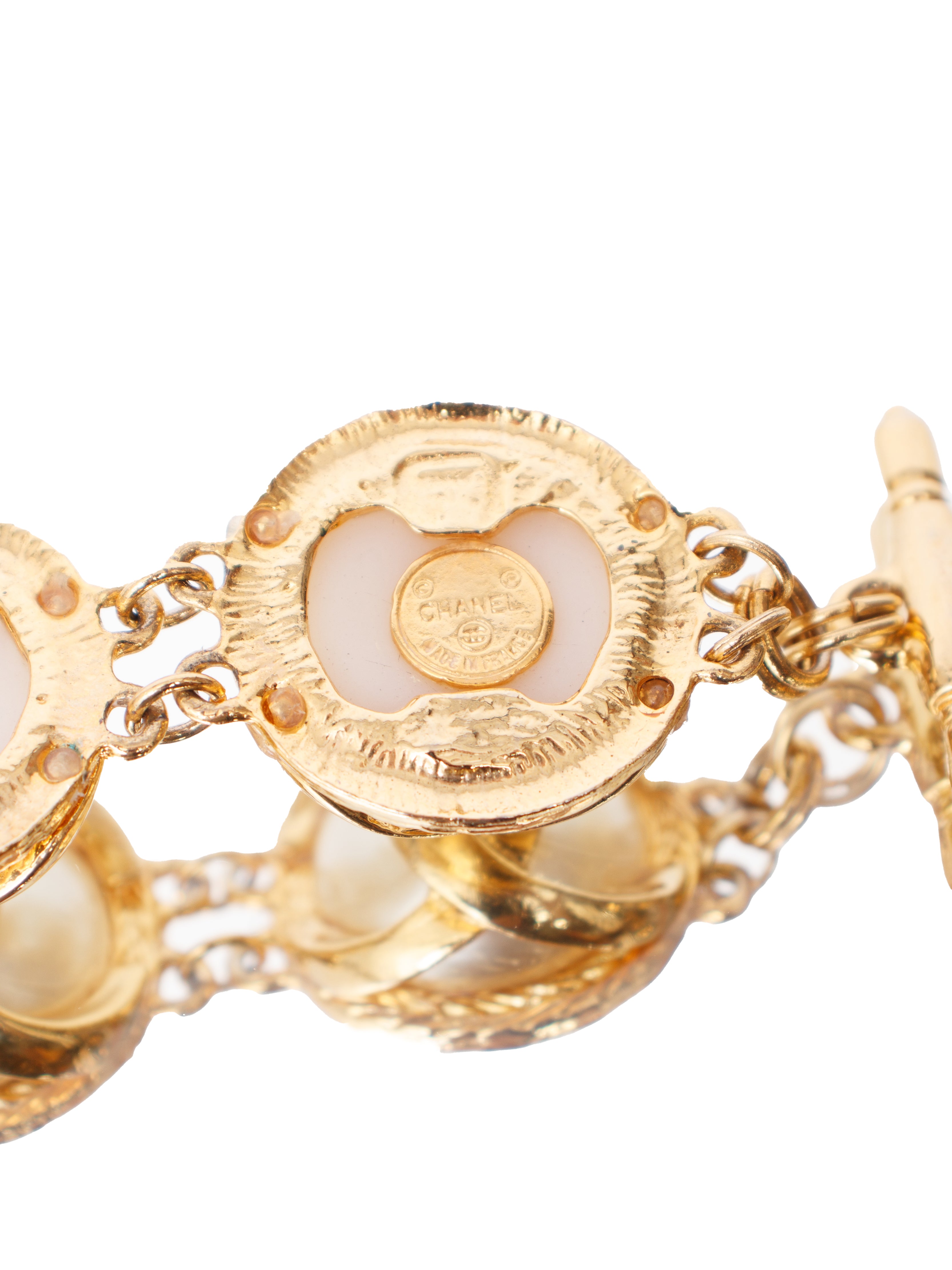 Chanel Costume Pearl CC Bracelet*