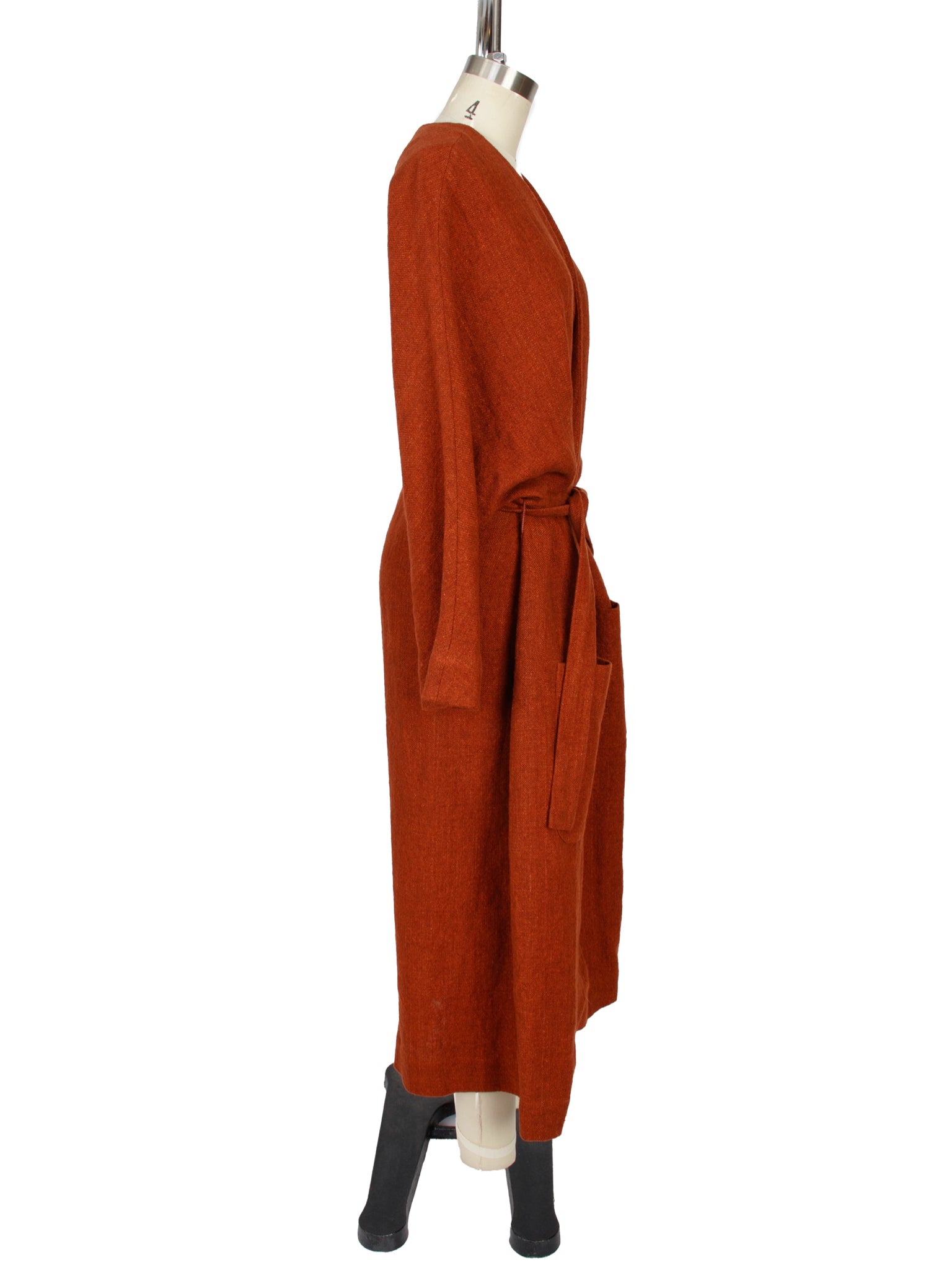 SS 2017 Samuji Linen Belted Coat