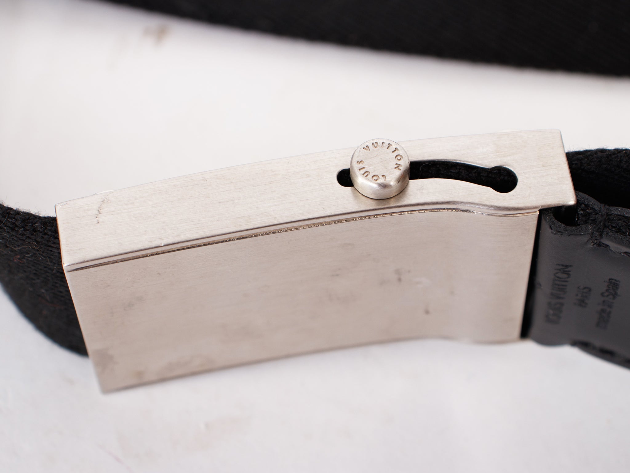 2010 Louis Vuitton Bengale Inventeur Logo Belt