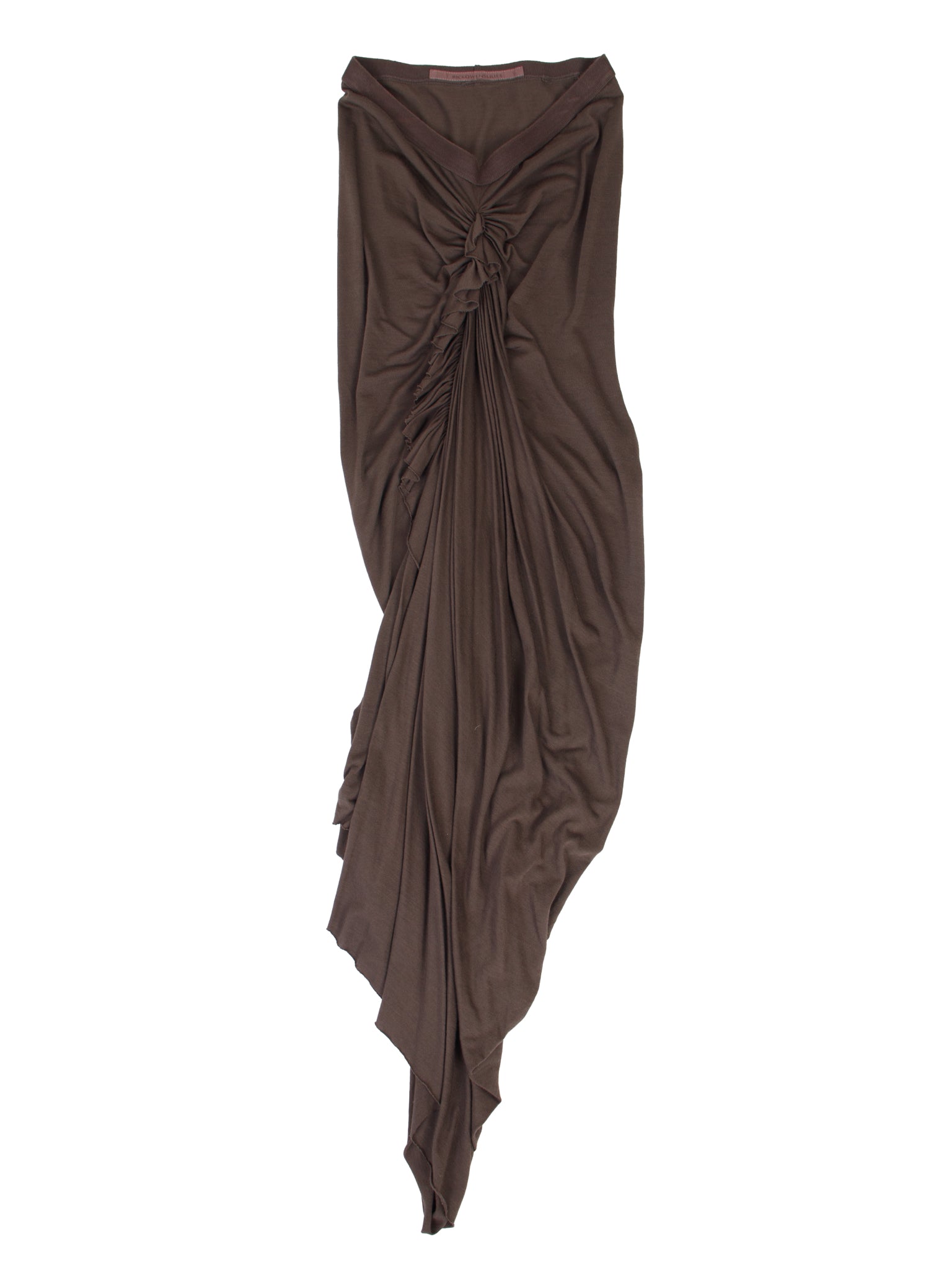 Rick Owens Lillies Jersey Ruched Skirt