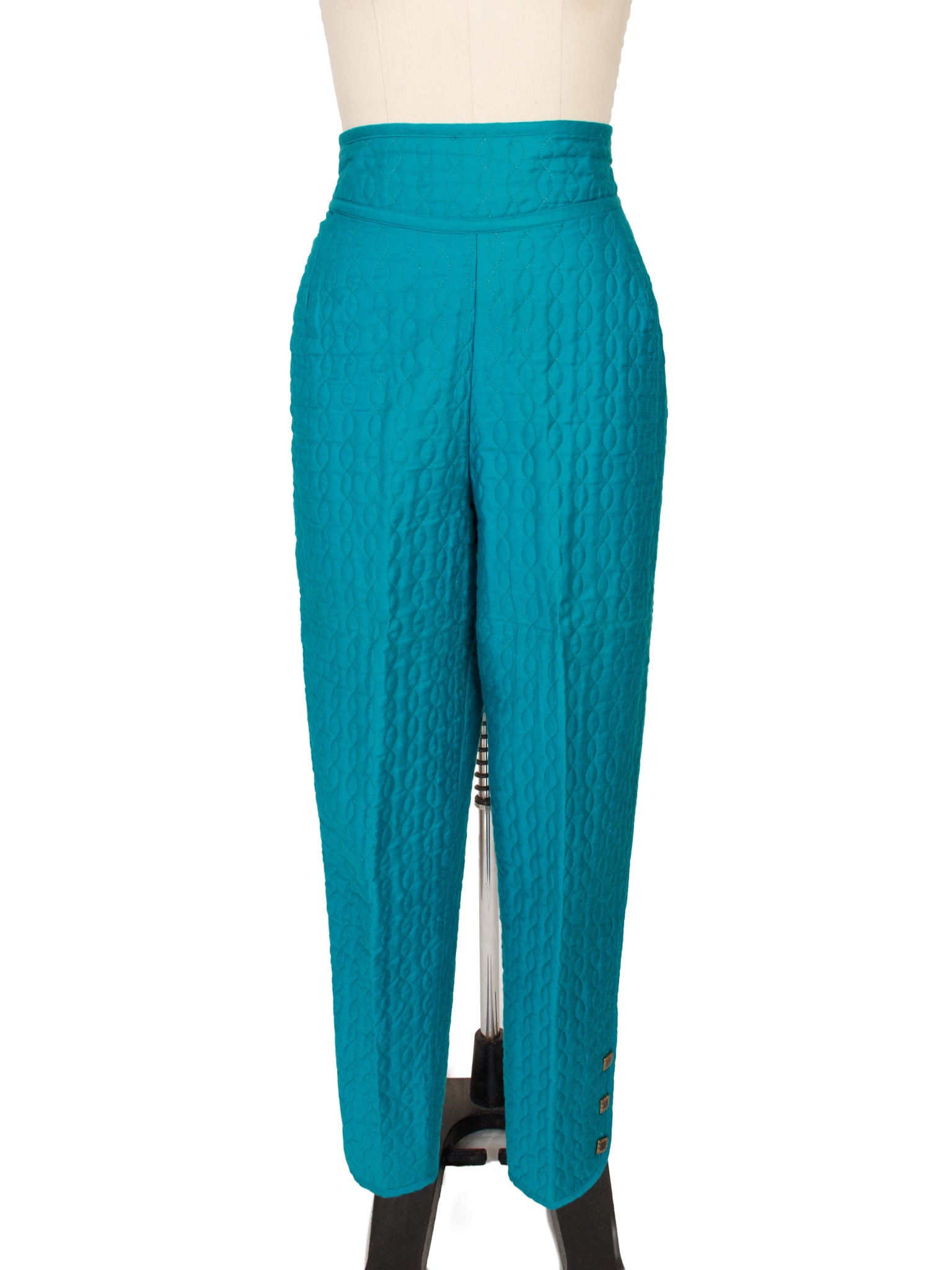 Jeanne Marc Color Block Qulited Pant Set