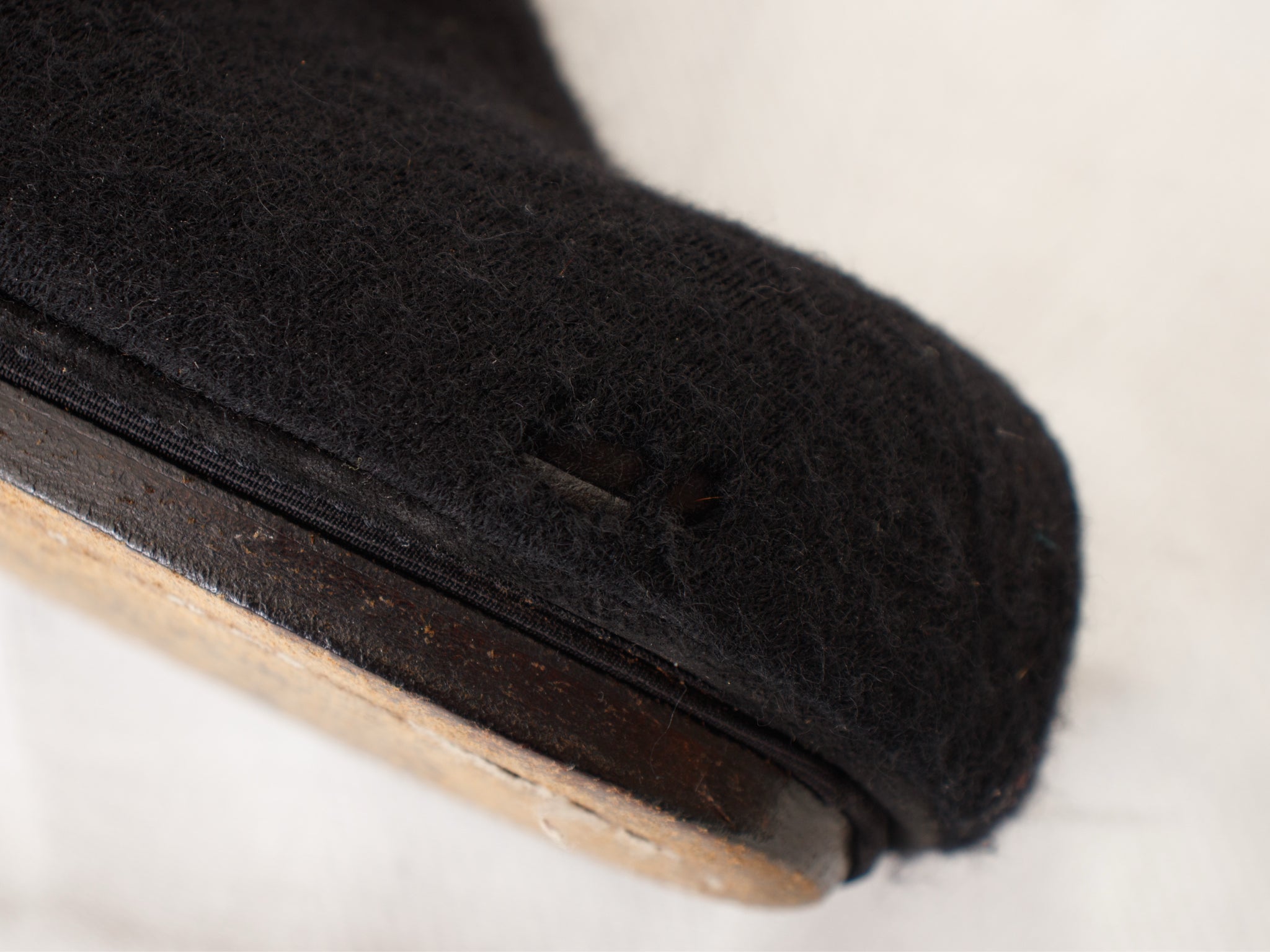 Maison Margiela Leather & Wool Spats Ankle Boots