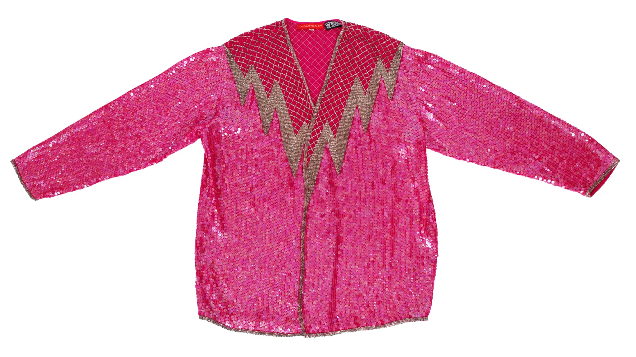 1970s Halston III Silk Beaded & Sequin Jacket