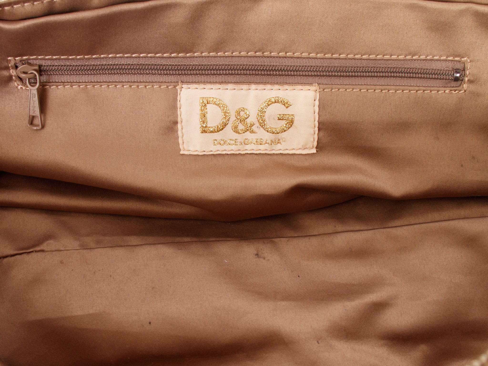D&G Leather Chain Strap East West Bag