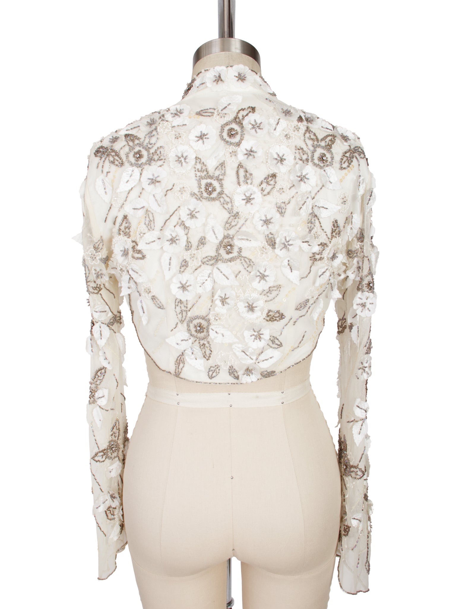 Tulle Beaded Applique Bolero
