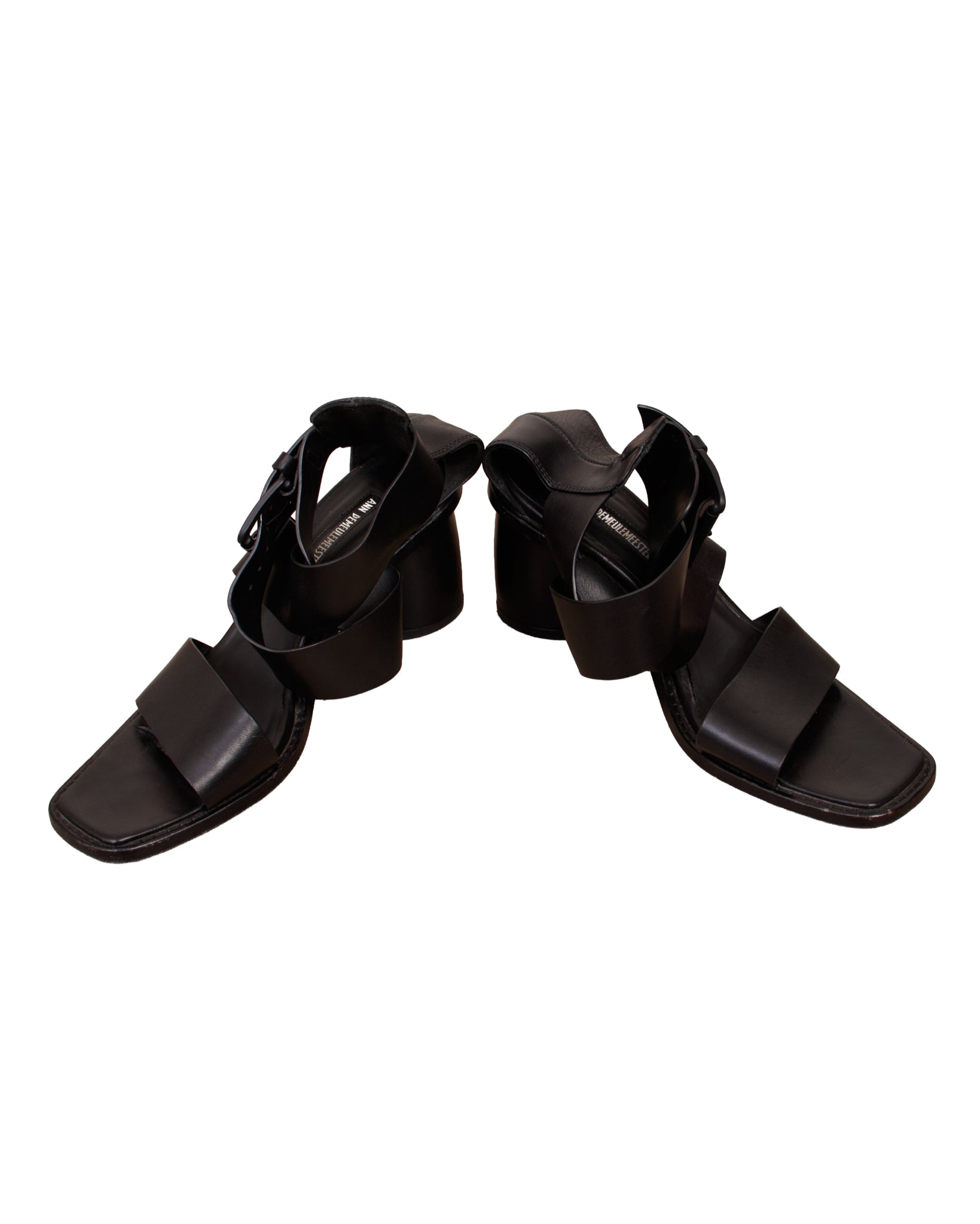 Ann Demeulemeester Crossover Buckle Sandals – Mercy Vintage