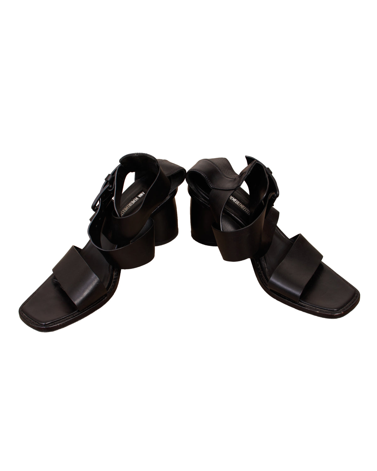 Ann Demeulemeester Crossover Buckle Sandals