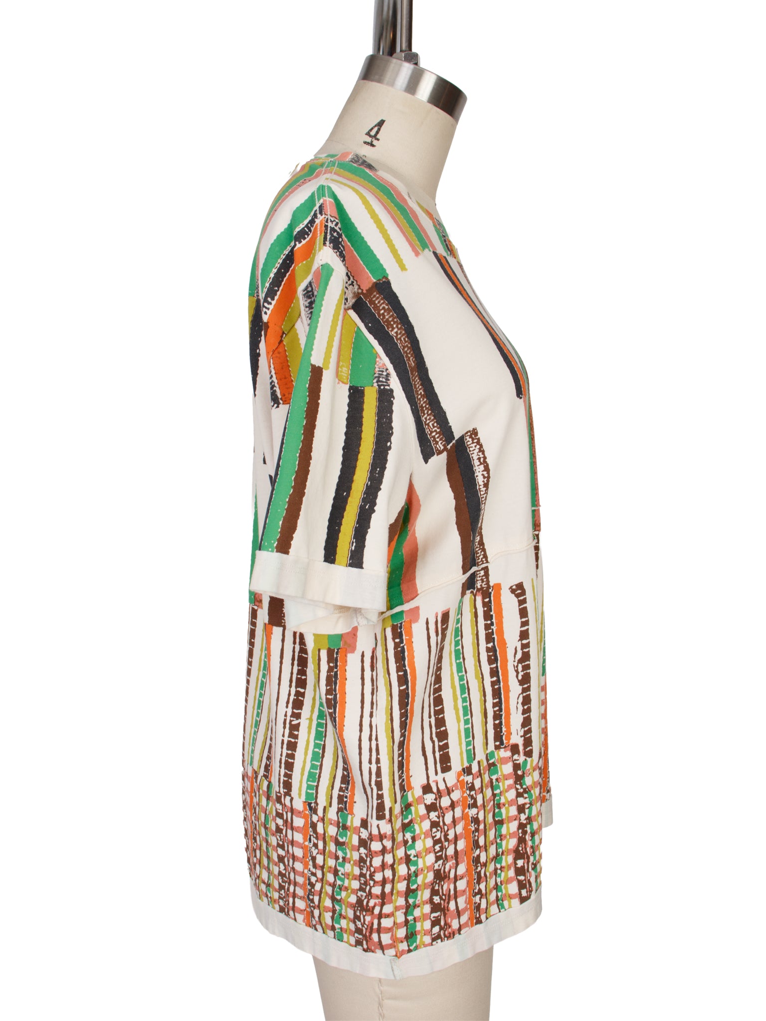 Eckhaus Latta Lapped Super Striper Tee