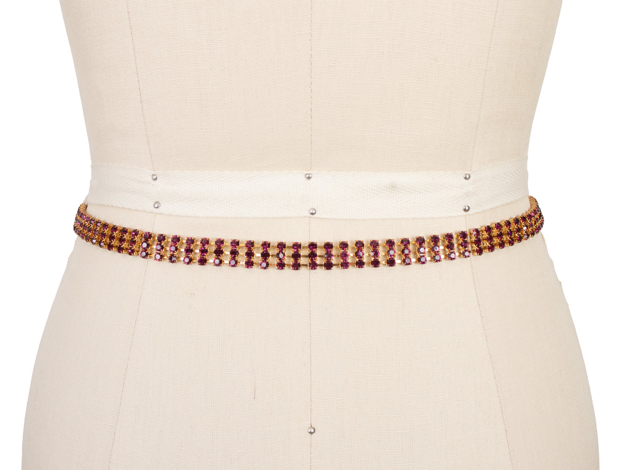Costume Floral Rhinestone Belt