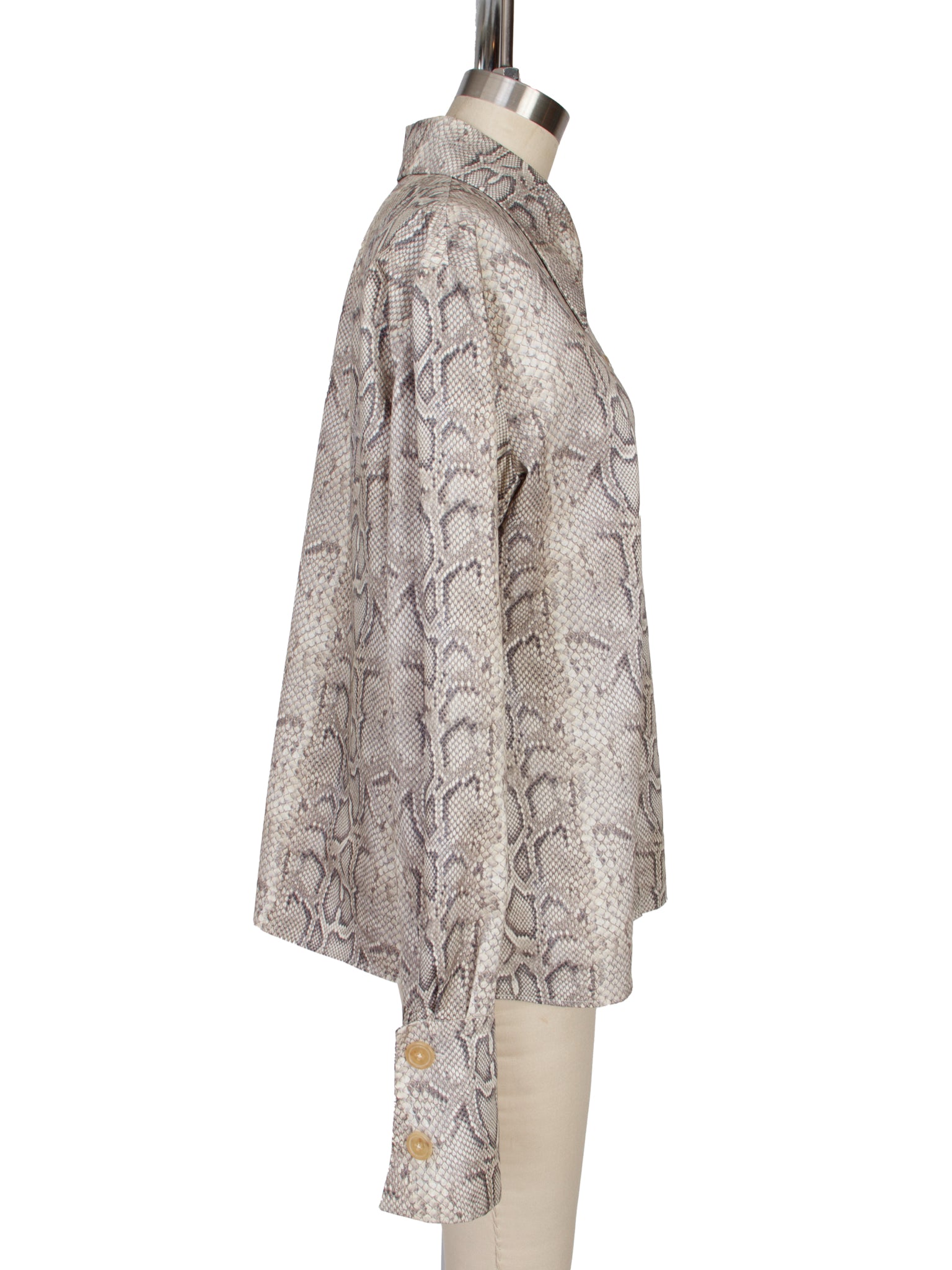 A.W.A.K.E Mode Snakeskin Print Shirt