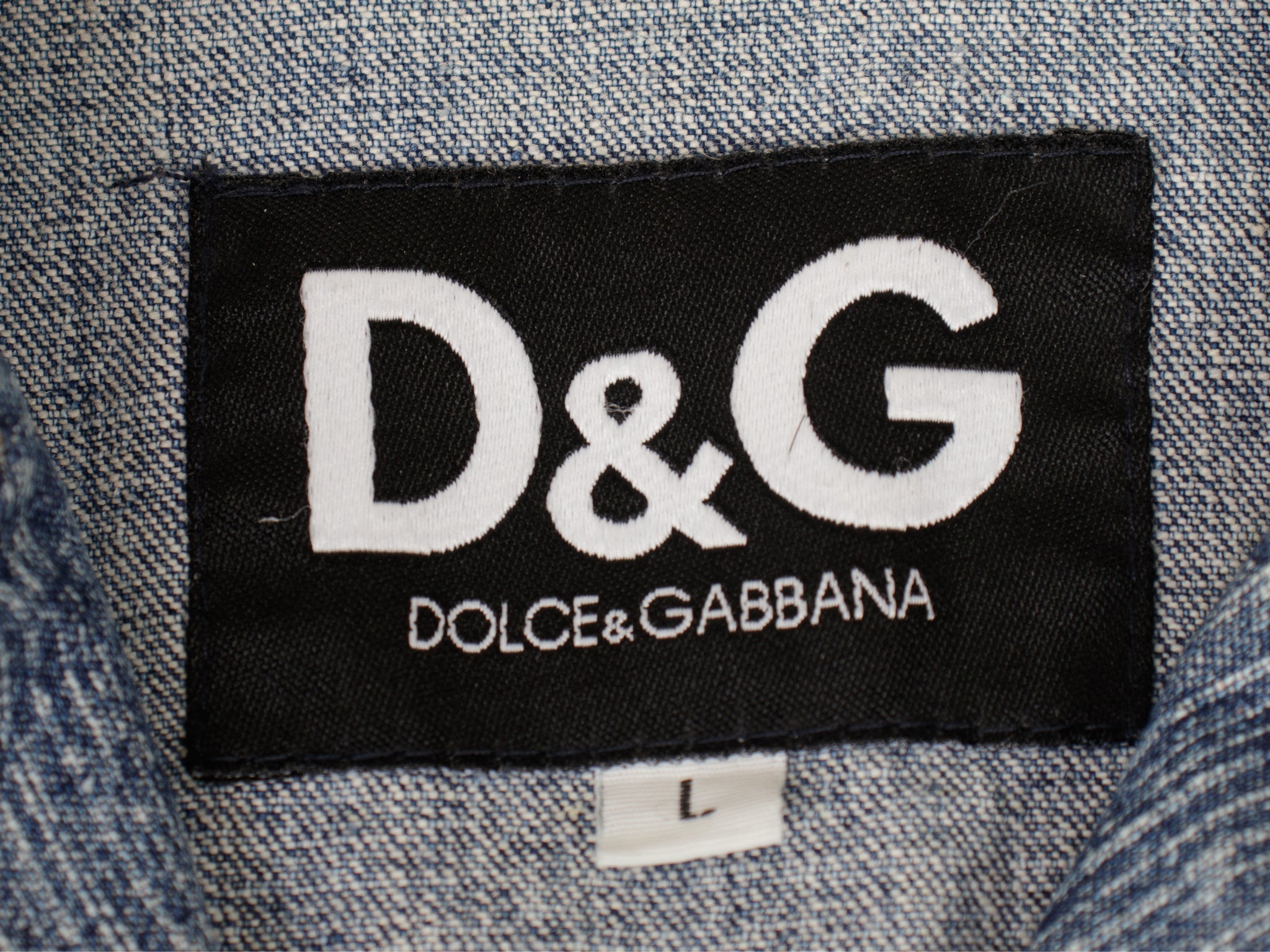 D&G Distressed Denim Utility Jacket