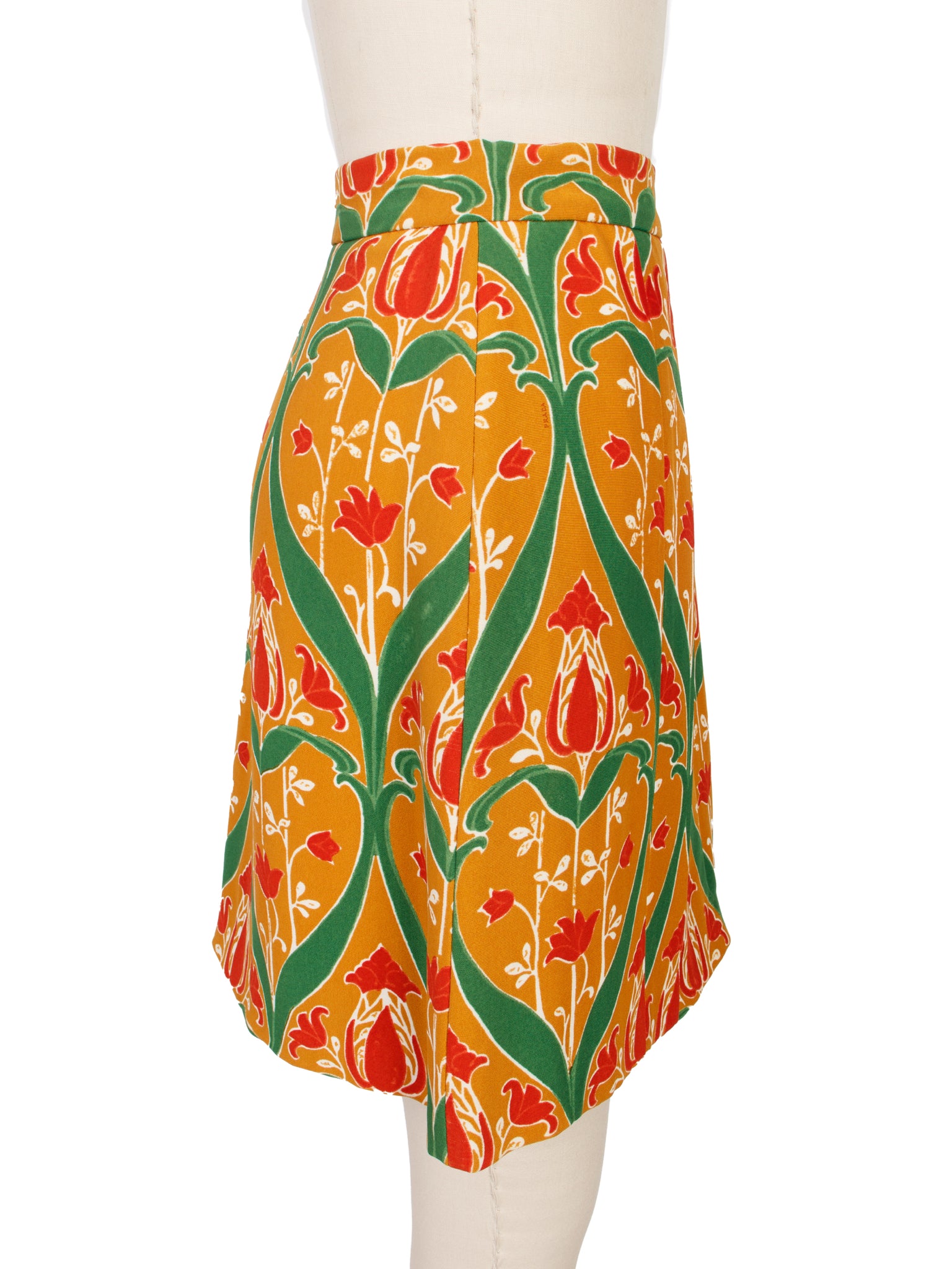Resort 2010 Prada Runway Tulip Print Skirt