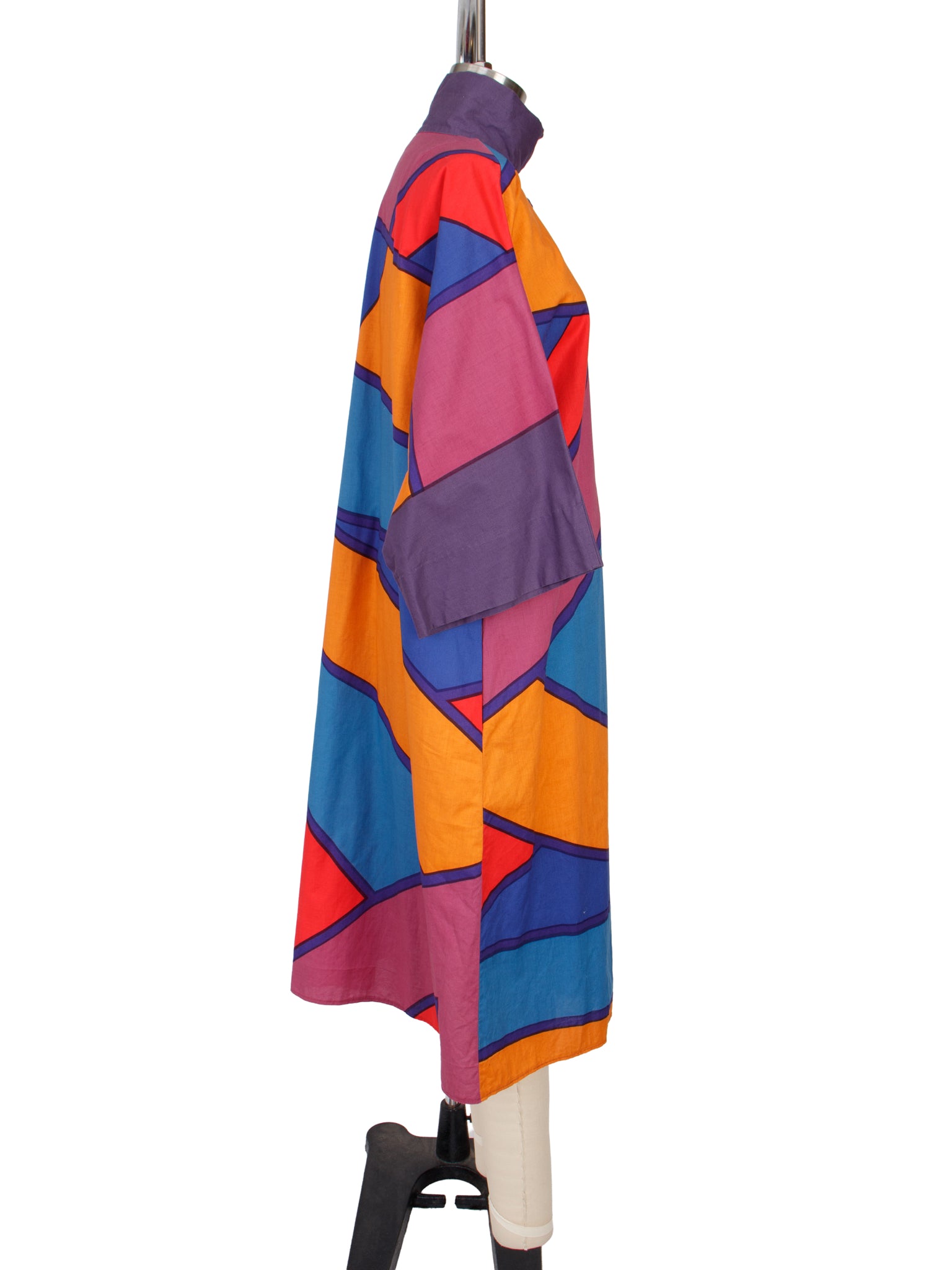 Marimekko Purple Multicolor Geometric Dress