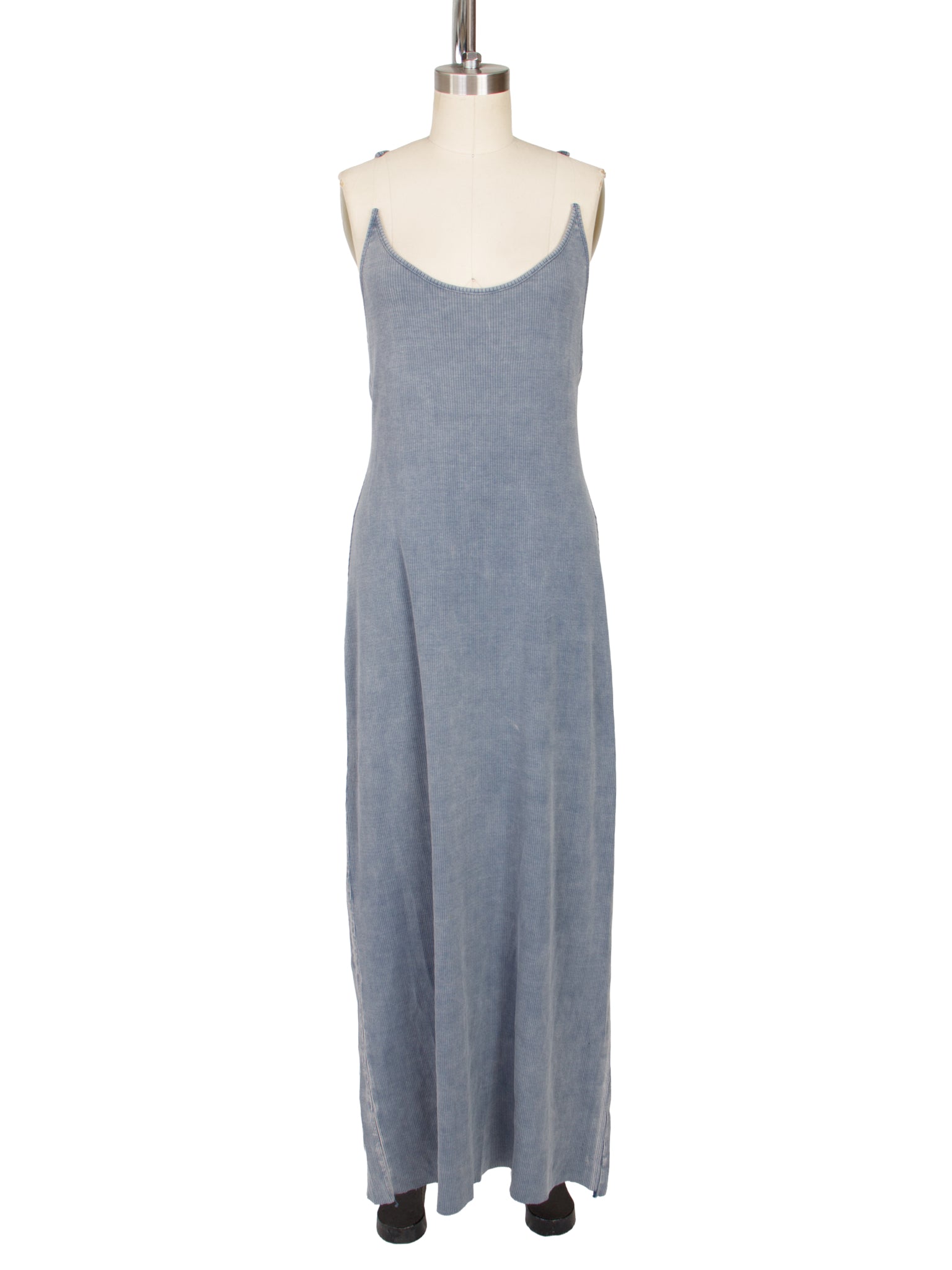 Y Project Invisible Strap Rib Knit Maxi Dress