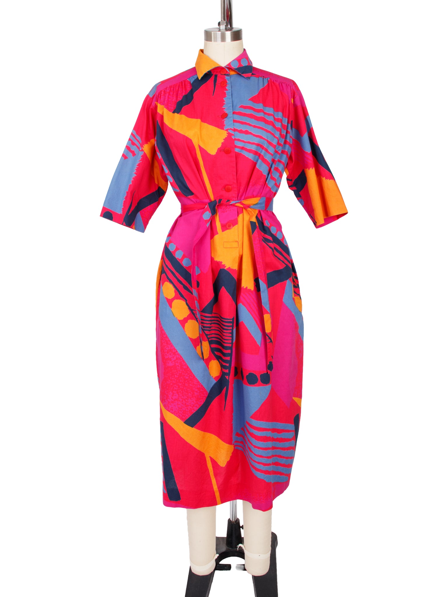 Marimekko Geometric Print Belted Dress