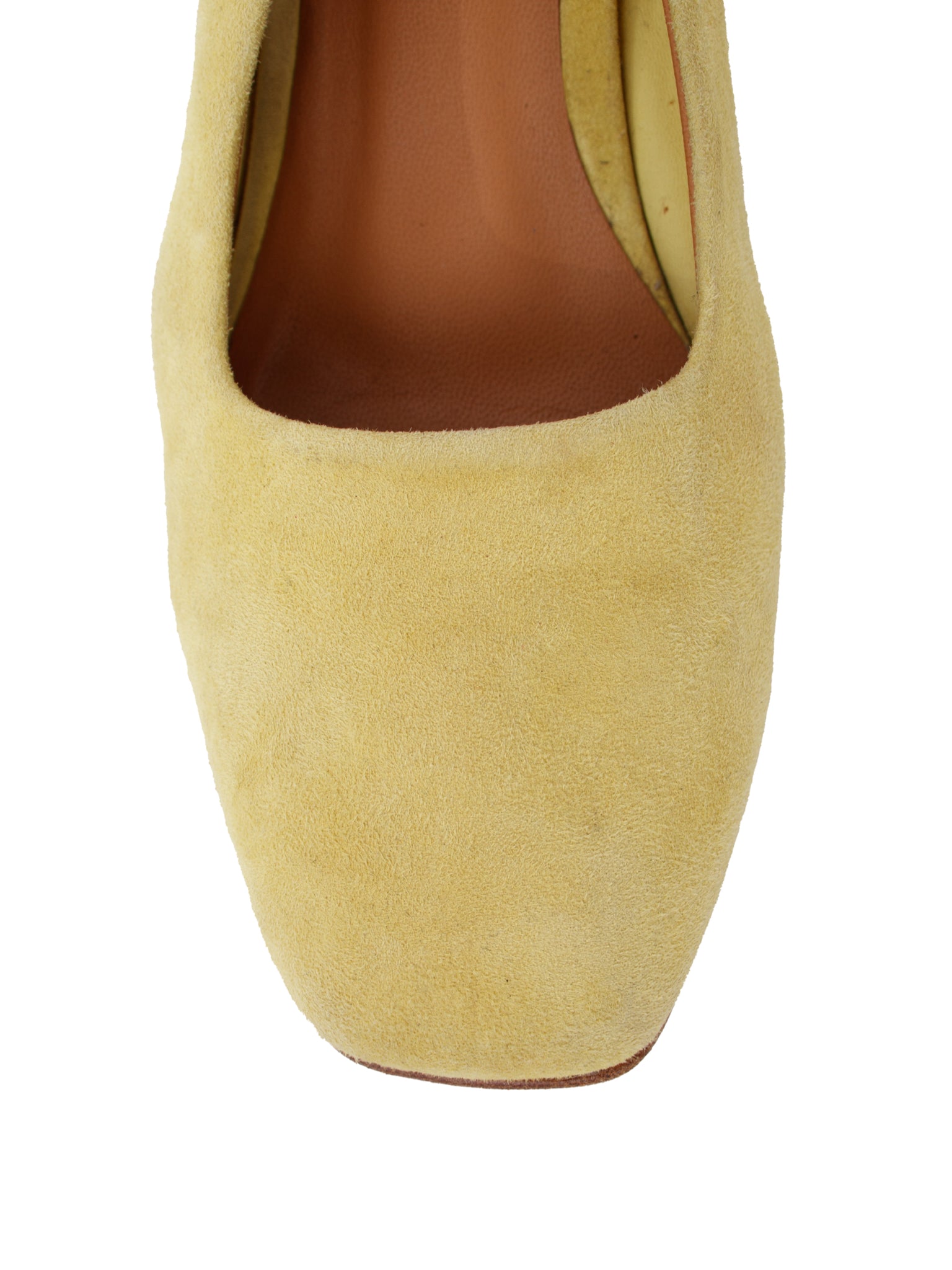 LoQ Suede Square Toe Pumps