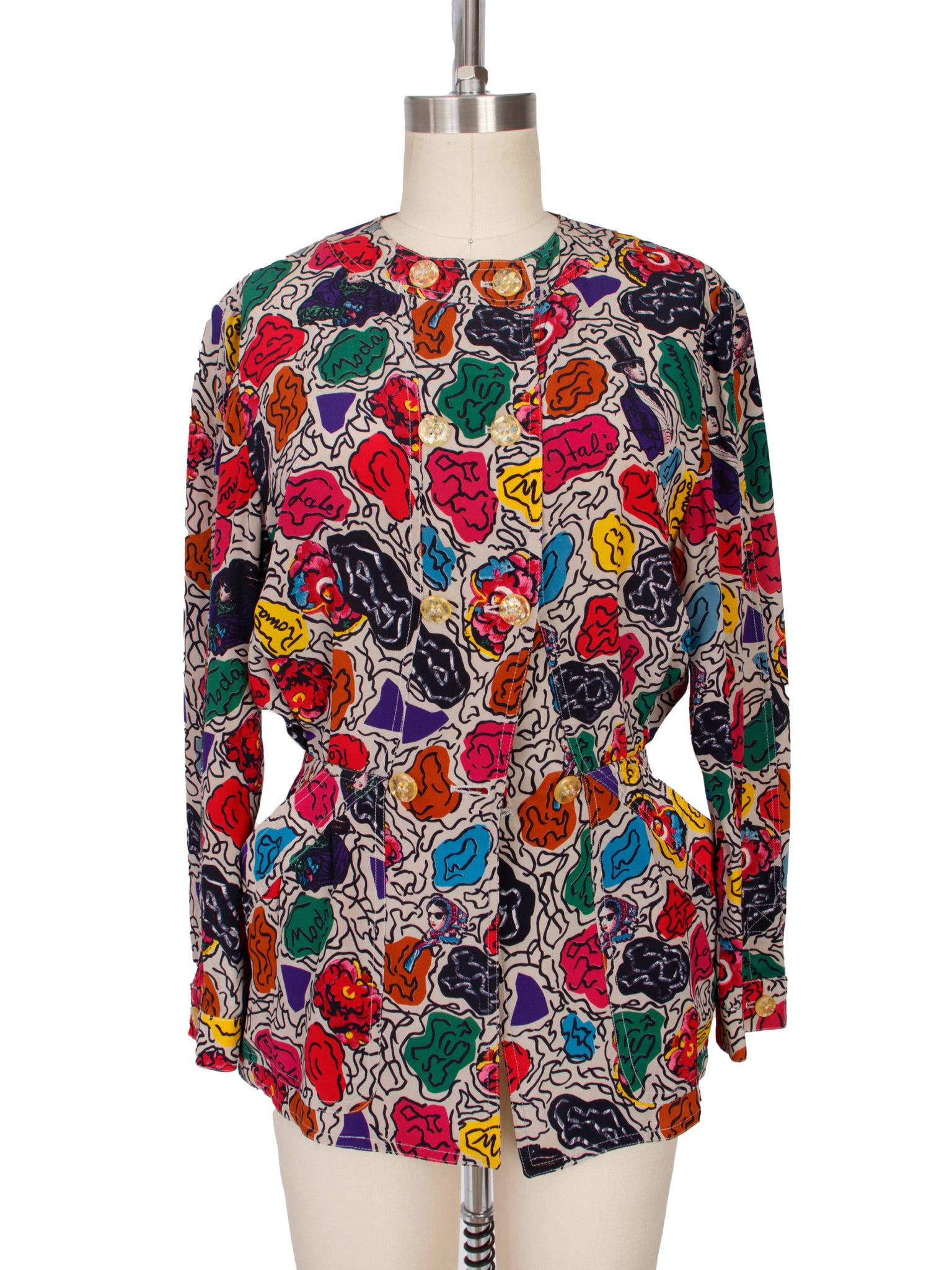 Bergdorf Goodman Novelty Fashion Print Blouse