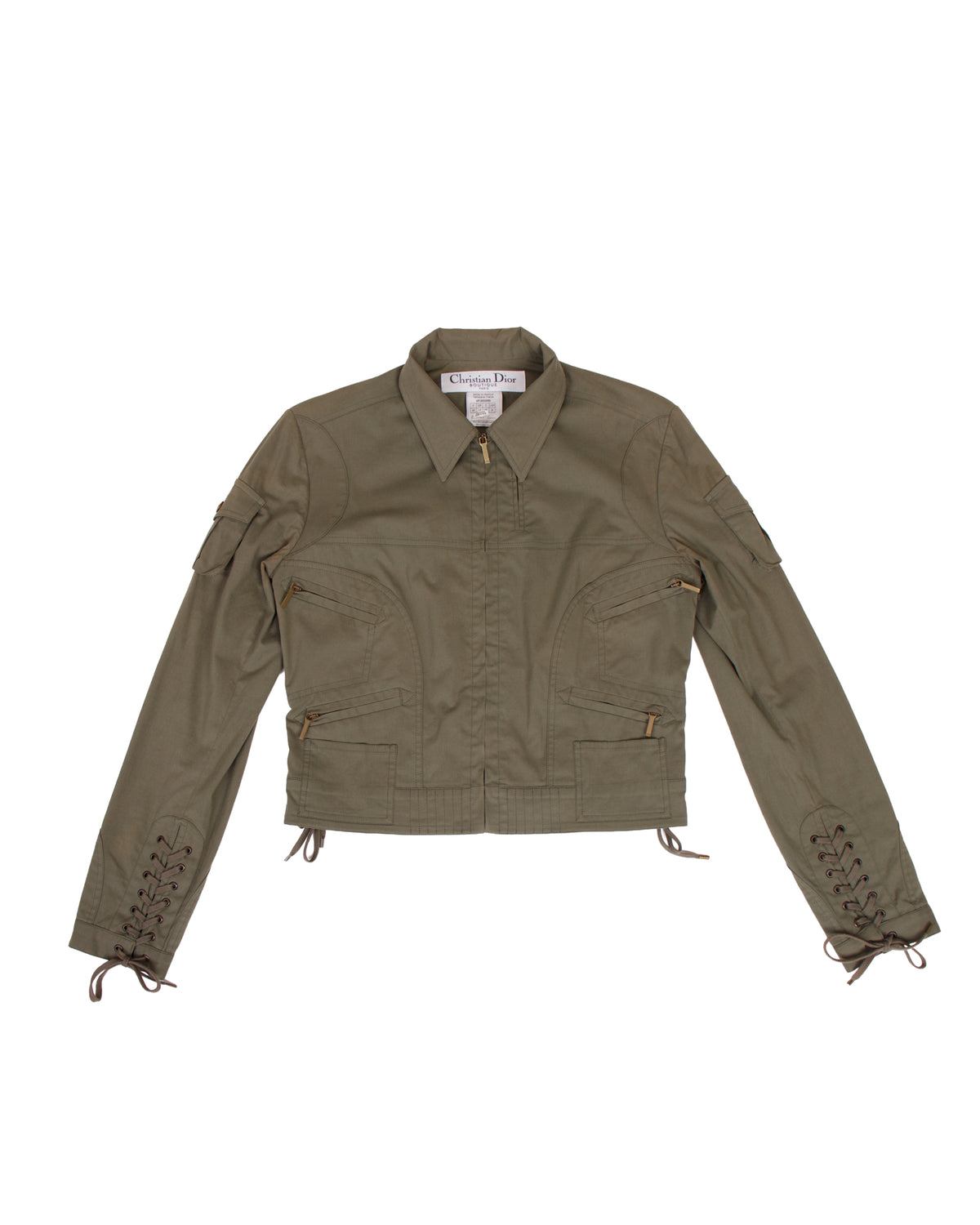 SS 2003 Christian Dior Boutique Lace-Up Jacket AS-IS