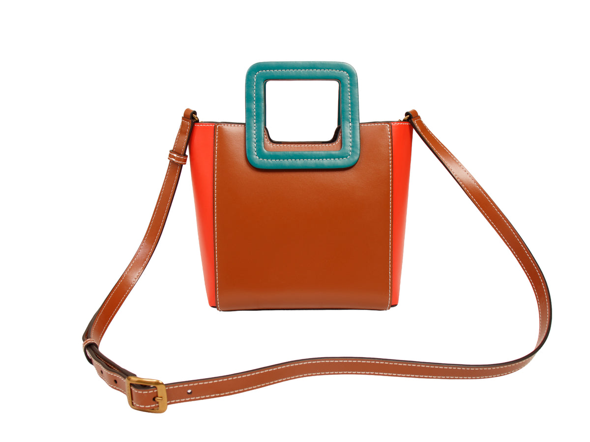 Staud Shirley Color Block Tote Bag