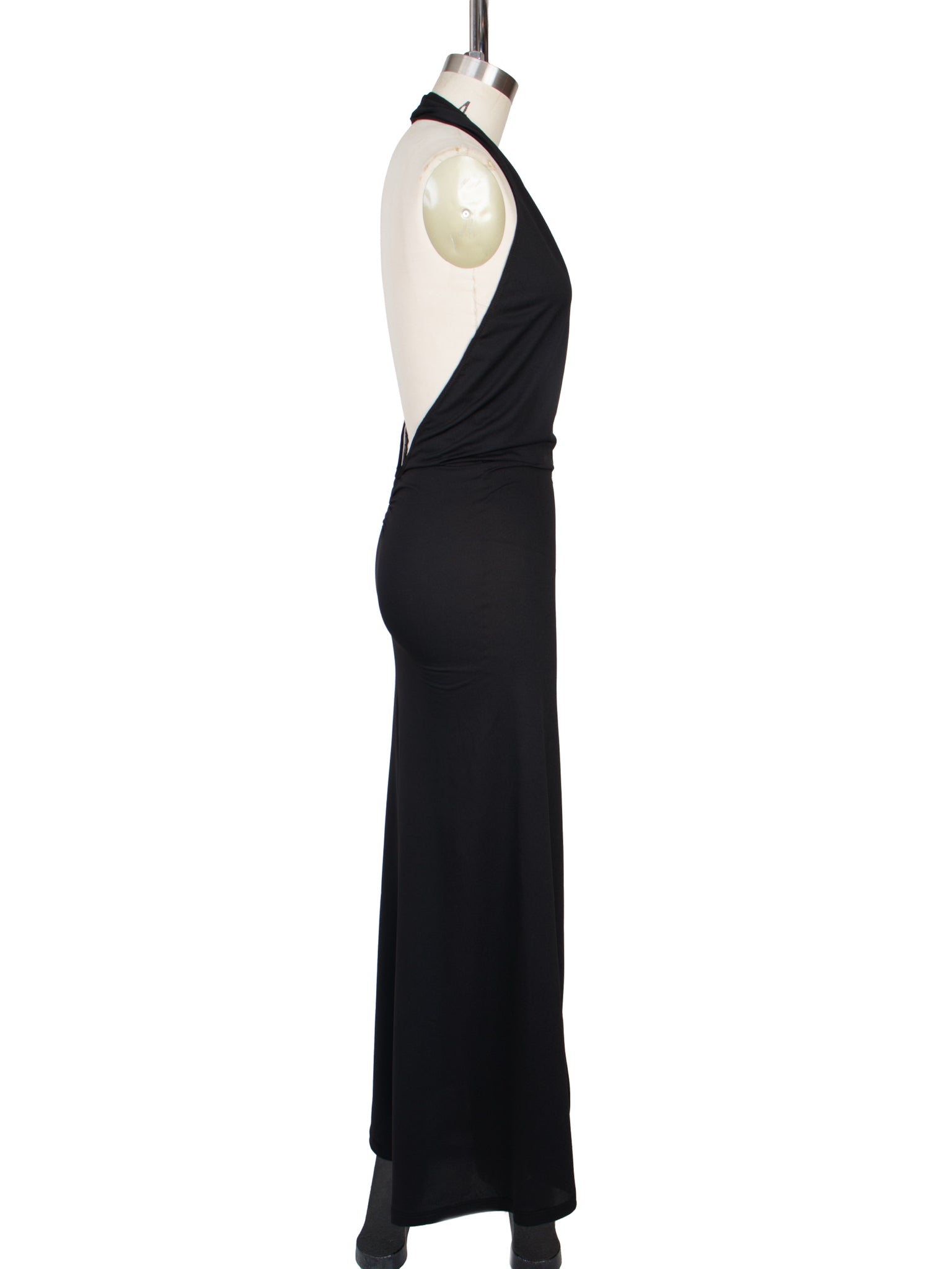 Elisabetta Rogiani Plunging Halter Dress