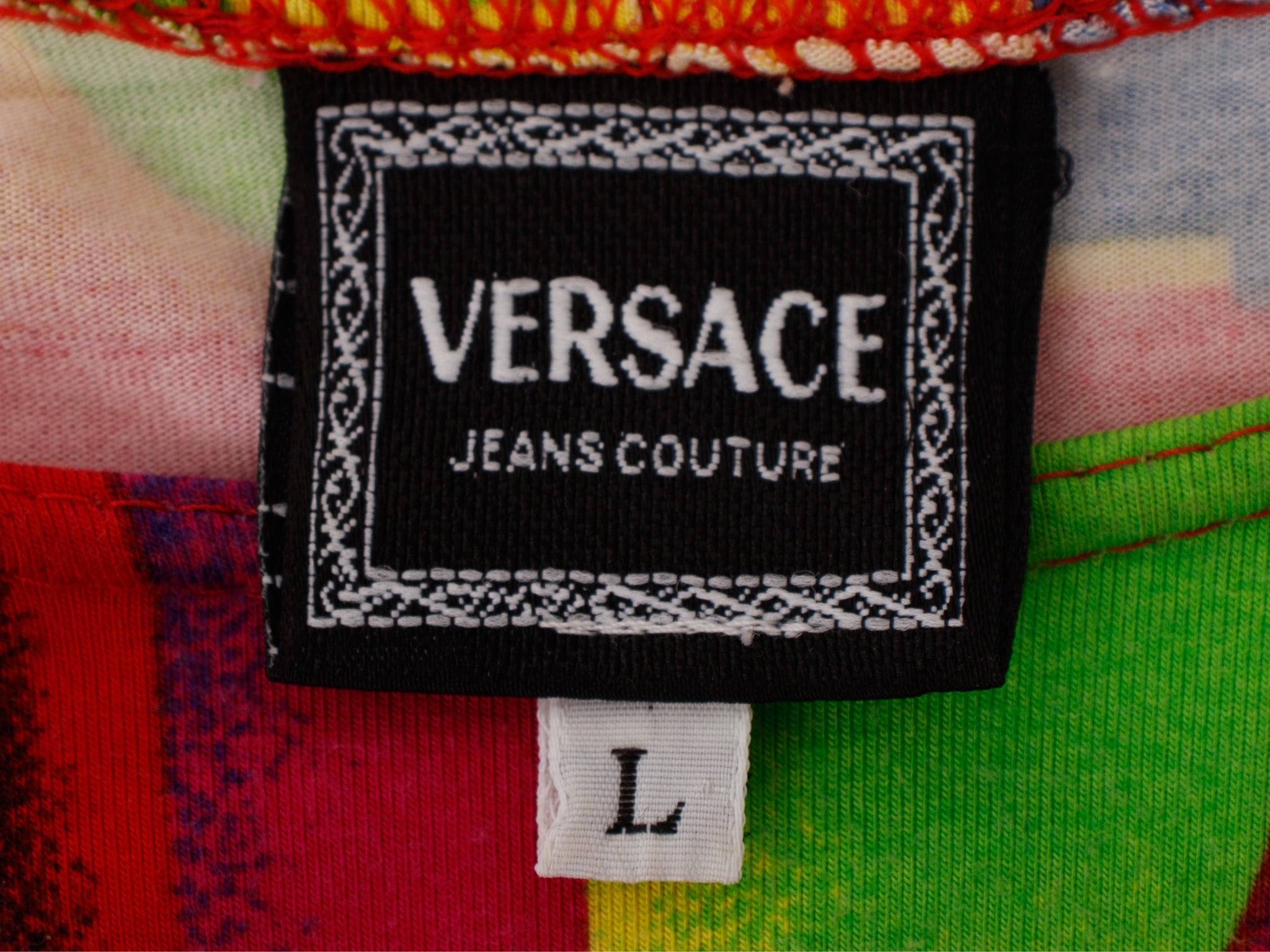S/S 1991 Versace  Love Pop Art Print Bodysuit