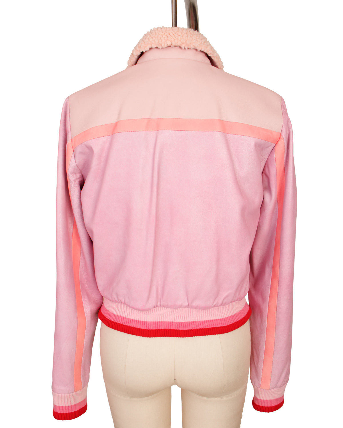 The Mighty Company Leather Colorblock Jacket