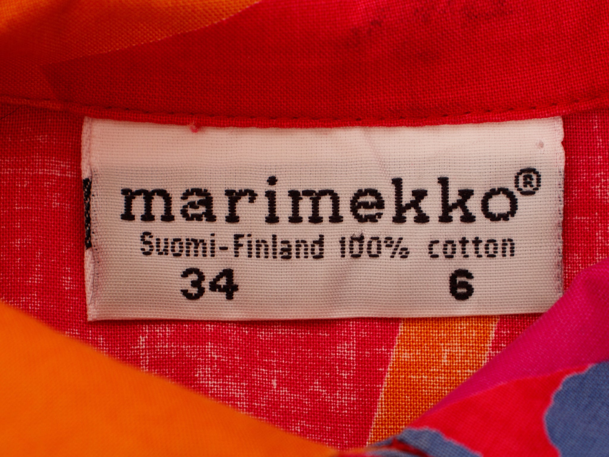 Marimekko Geometric Print Belted Dress