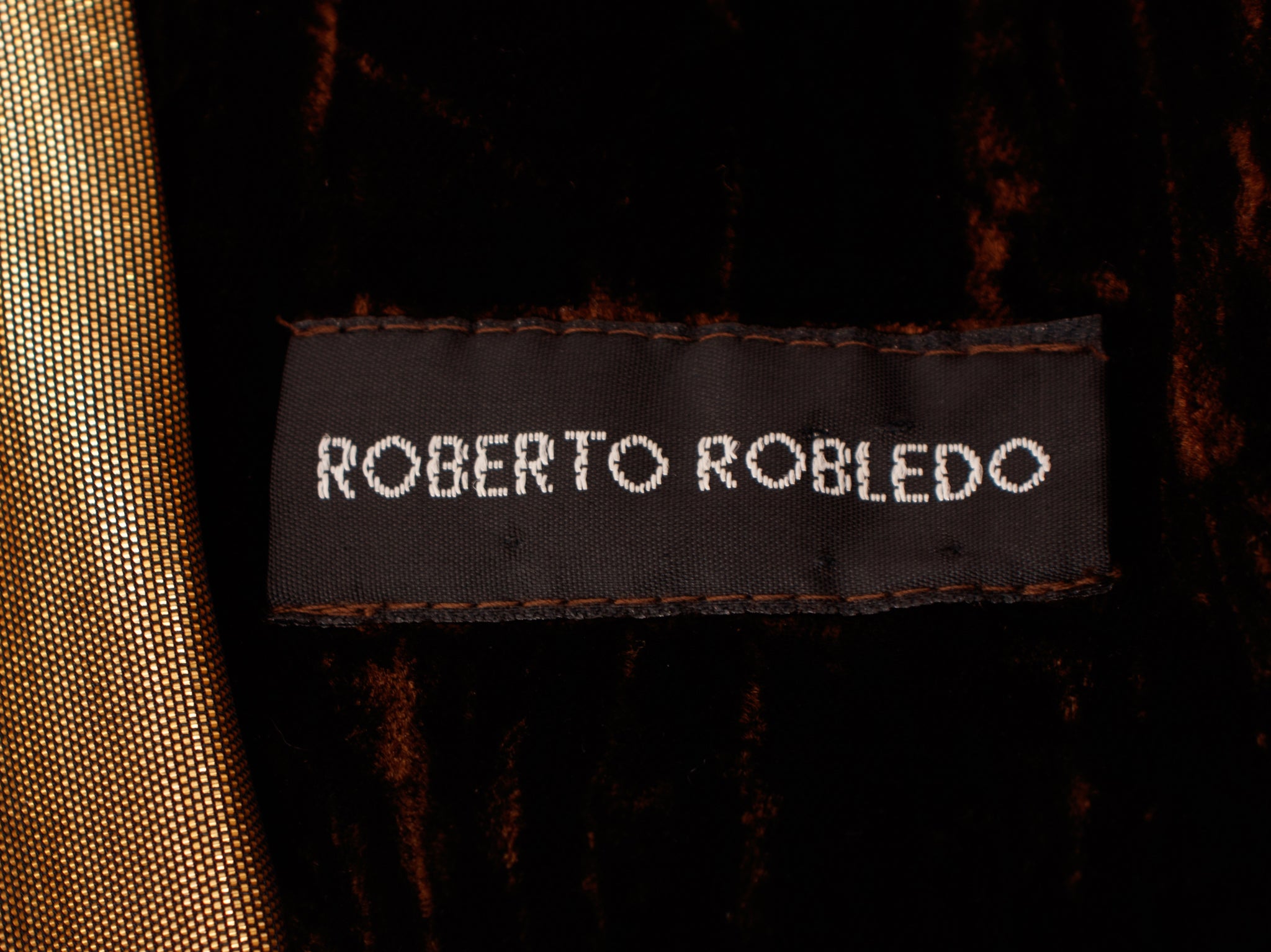 Roberto Robledo Velvet & Lame Panel Jacket
