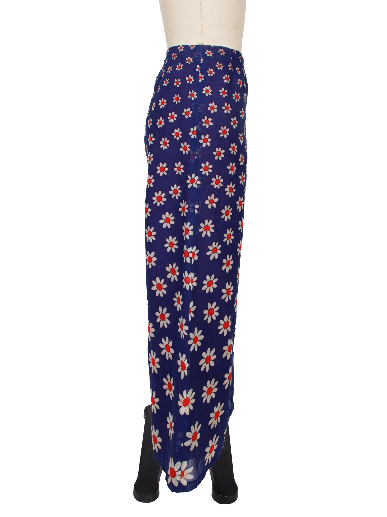 1970s Totique Daisy Print Pant Set
