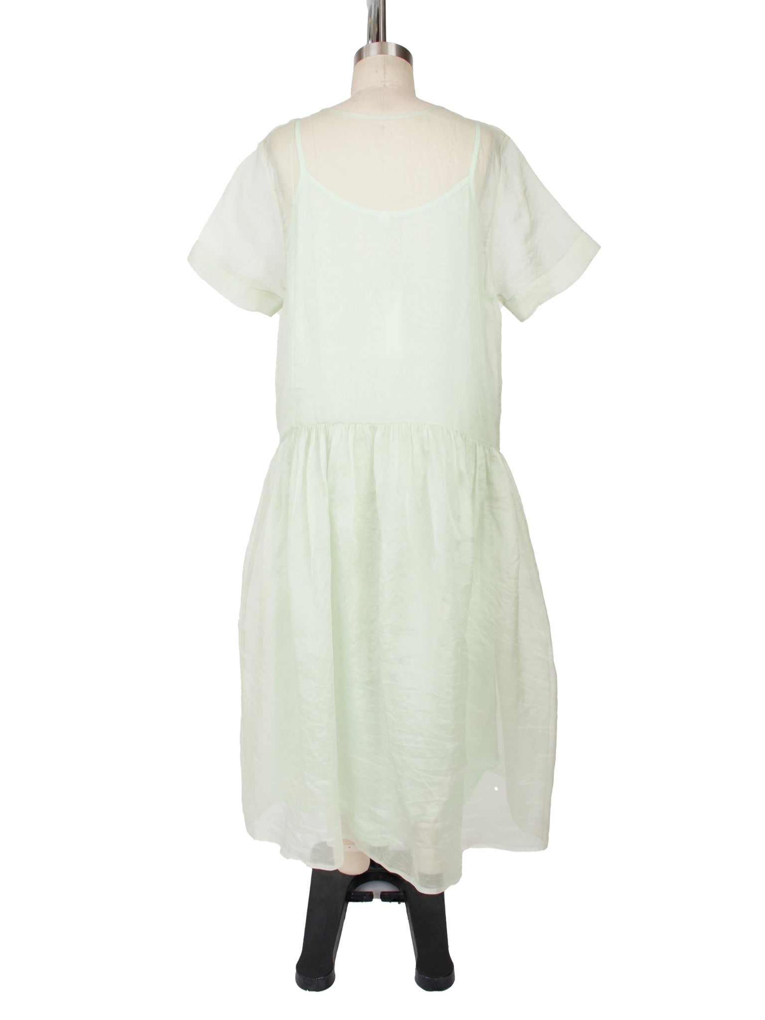 r.b. Runaway Bicycle Mint Silk Organza