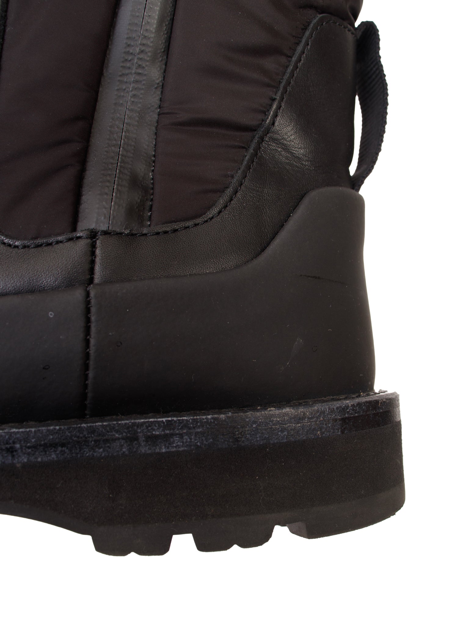 Moncler Leather &  Nylon Puffer Boots