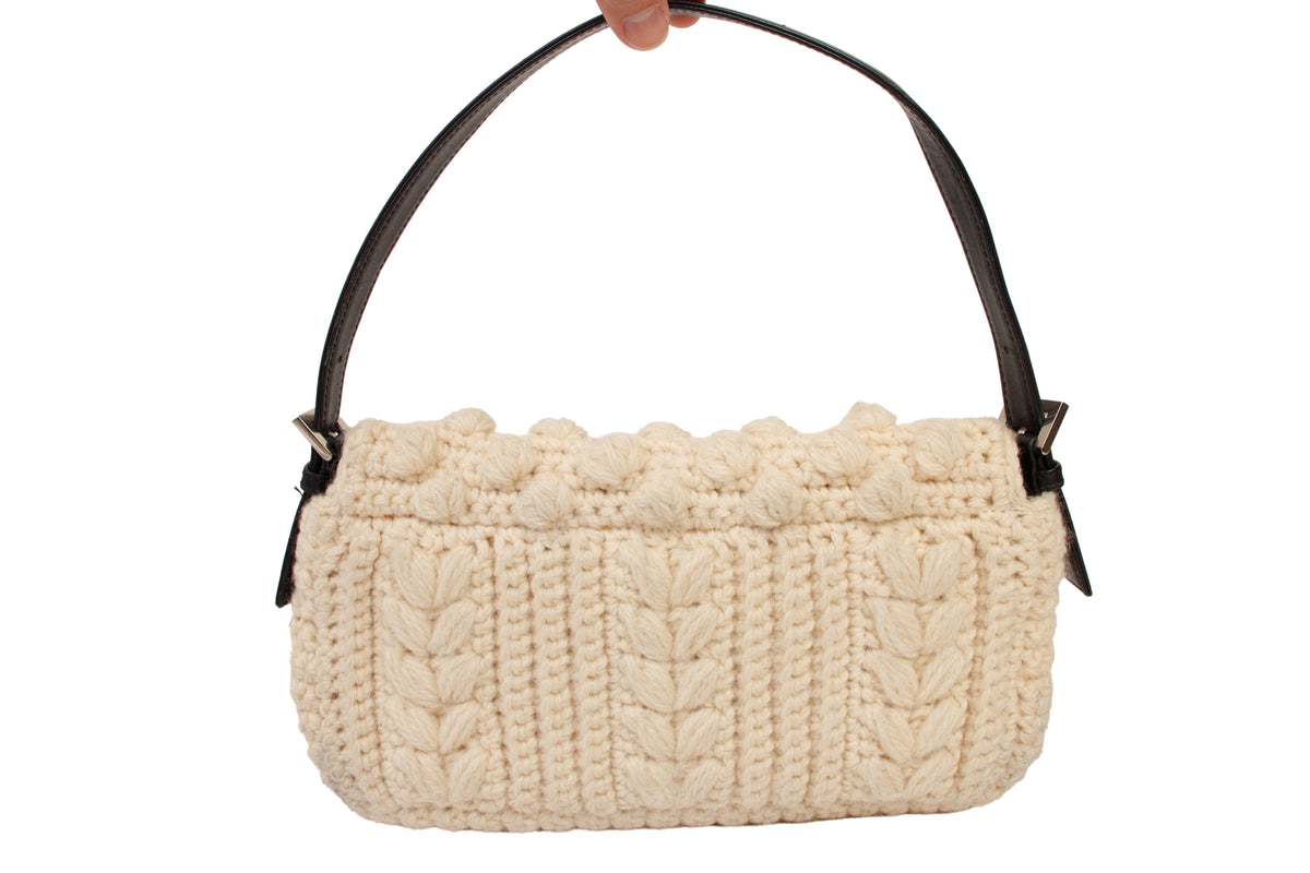 Burberry Blue Label Cable Knit Baguette