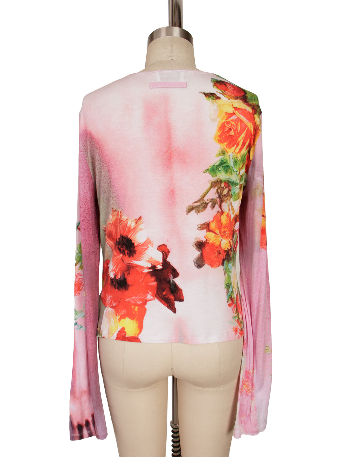 Jean Paul Gaultier Floral Body Print Top