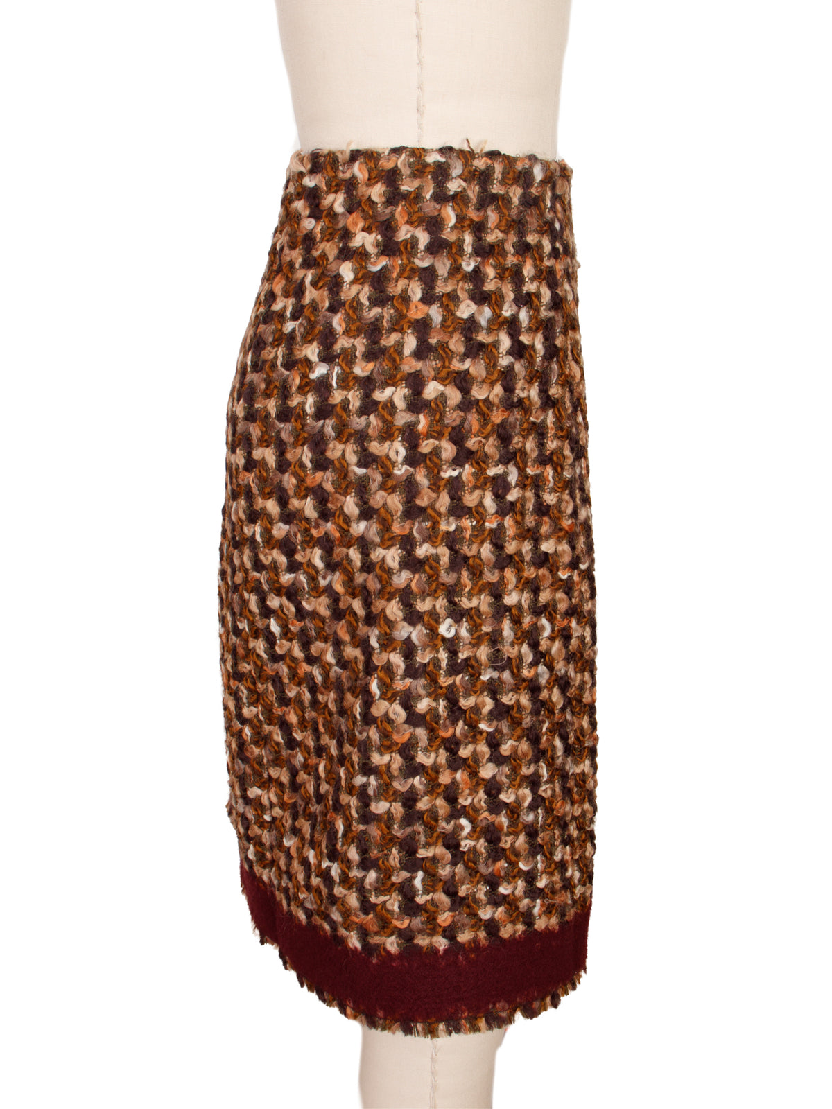 2010 Prada Virgin Wool Tweed Skirt Suit