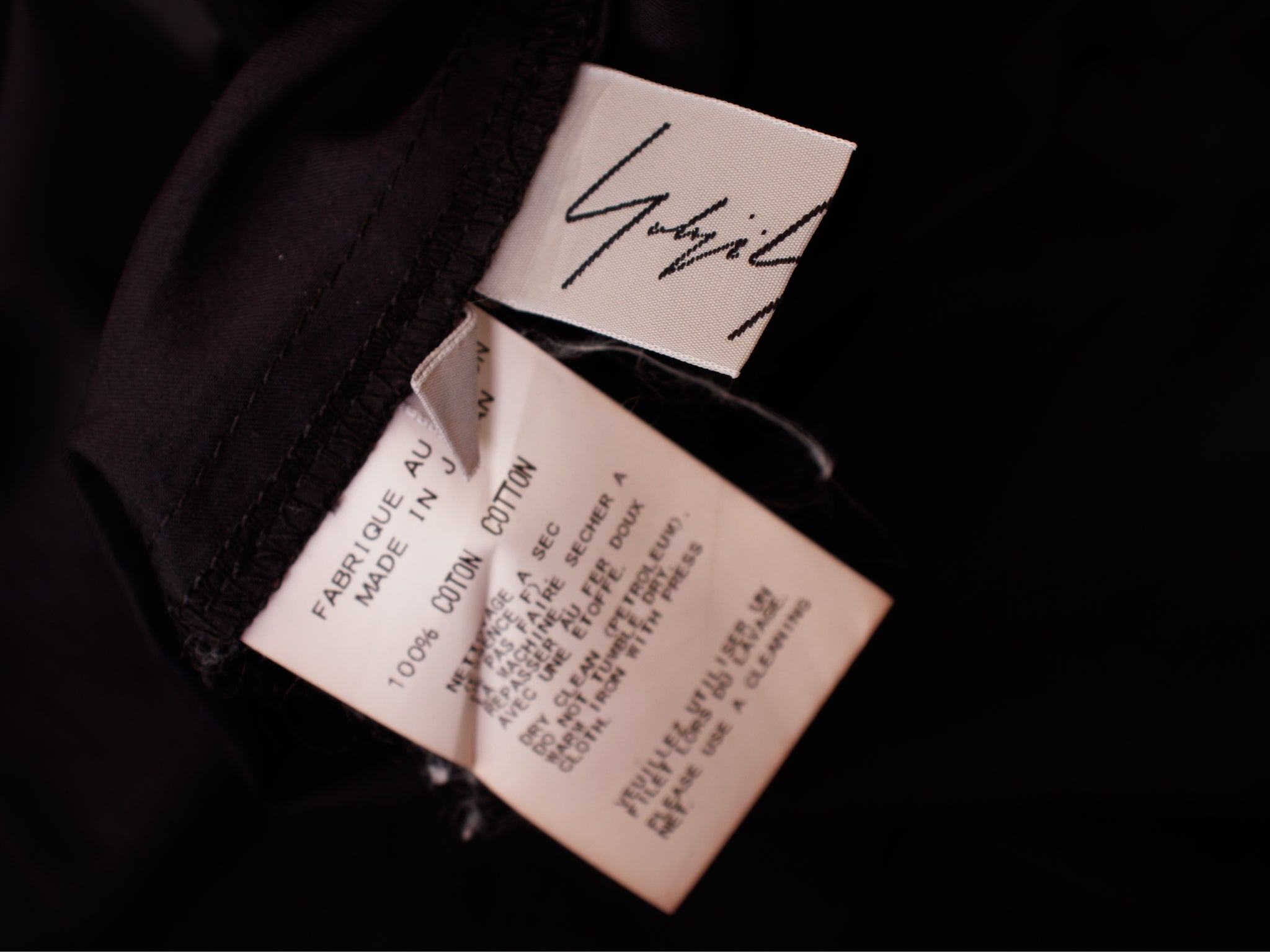 SS 2010 Yohji Yamamoto Poplin Puff Sleeve Shirtdress