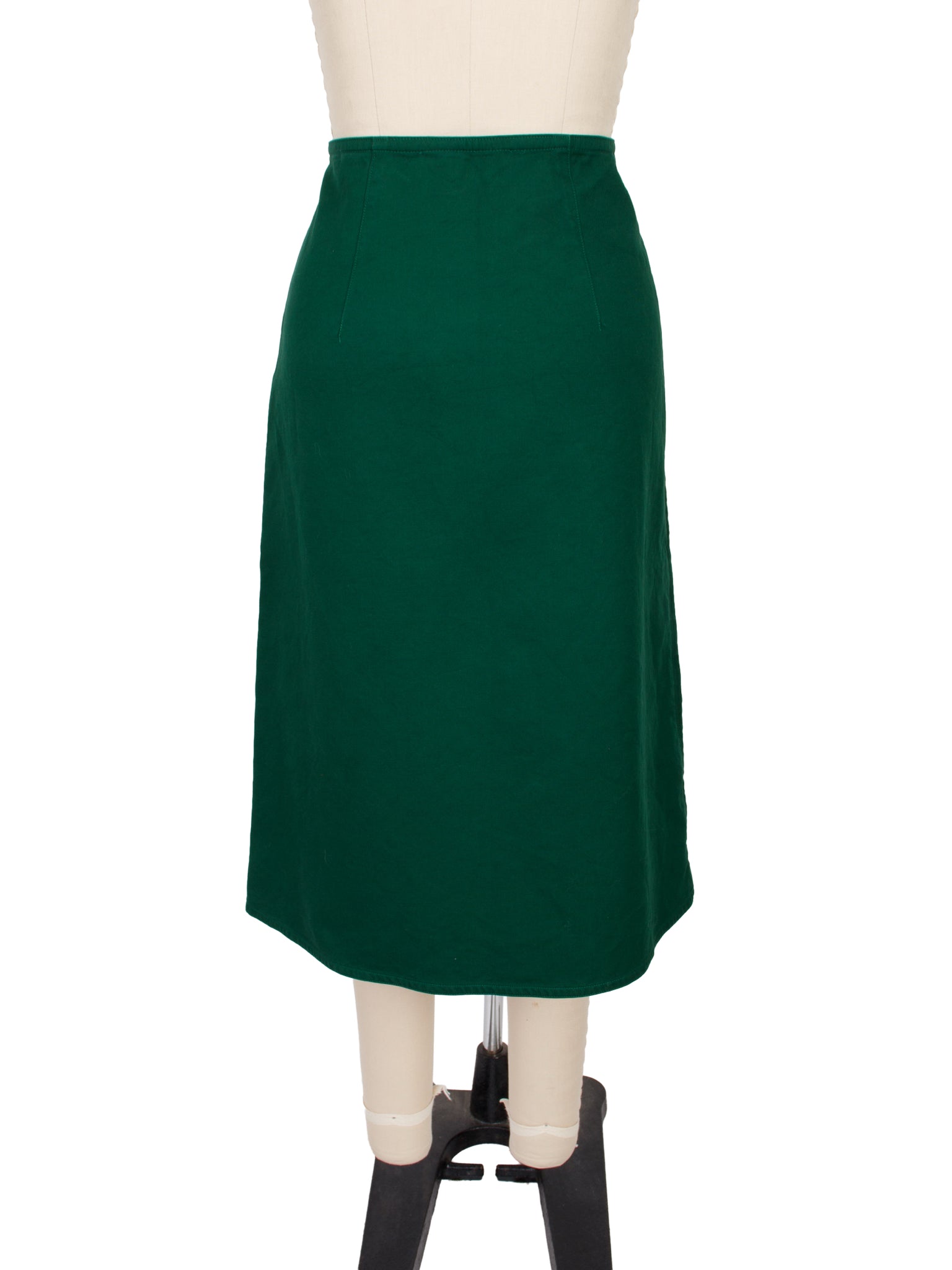Sofie D'Hoore Woven Cotton A-Line Skirt