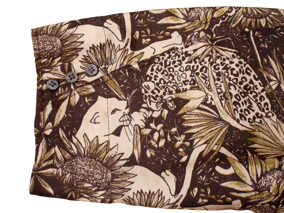 Soeur Susie Silk Panther Print Dress