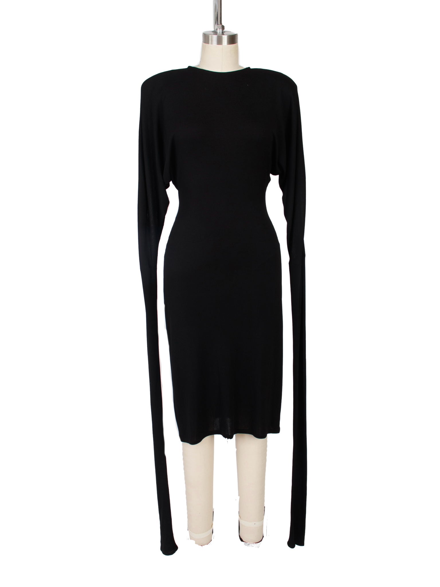 OMO Norma Kamali Jersey Exaggerated Sleeve Dress