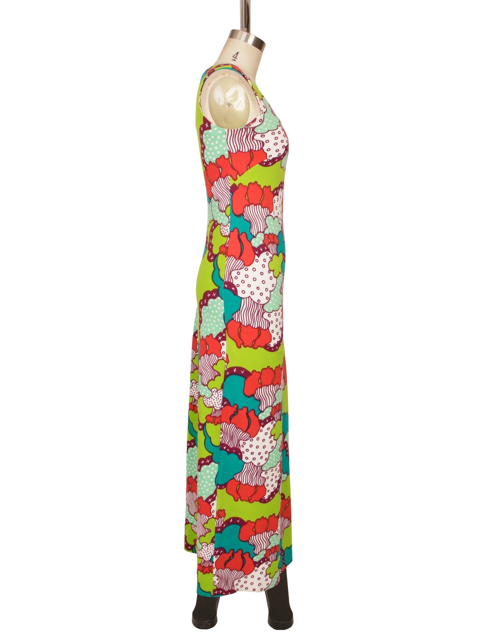 1970s Thalhimers Cloud Pop Art Dress