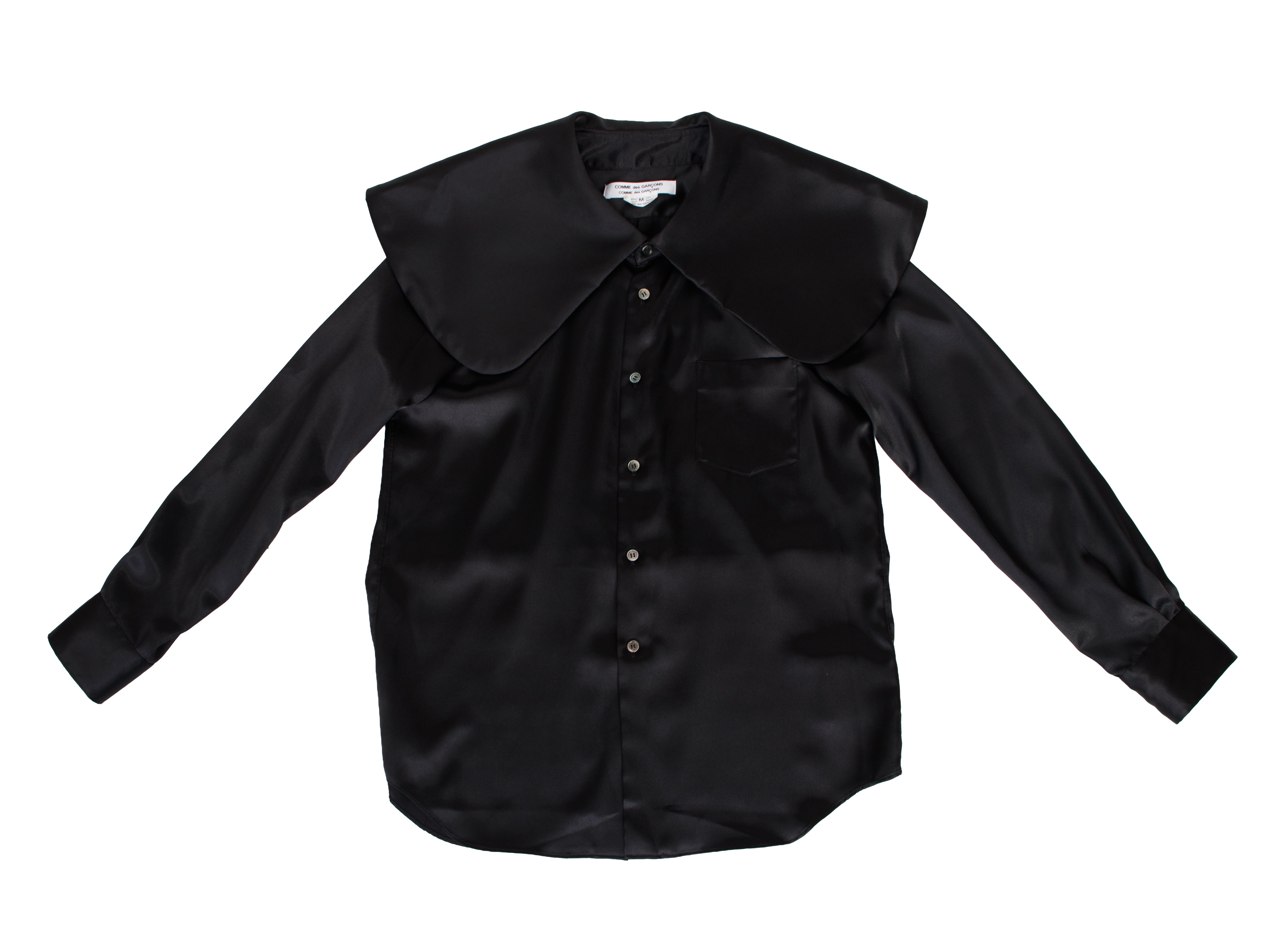 2024 Comme des Garcons Satin Oversize Collar Shirt