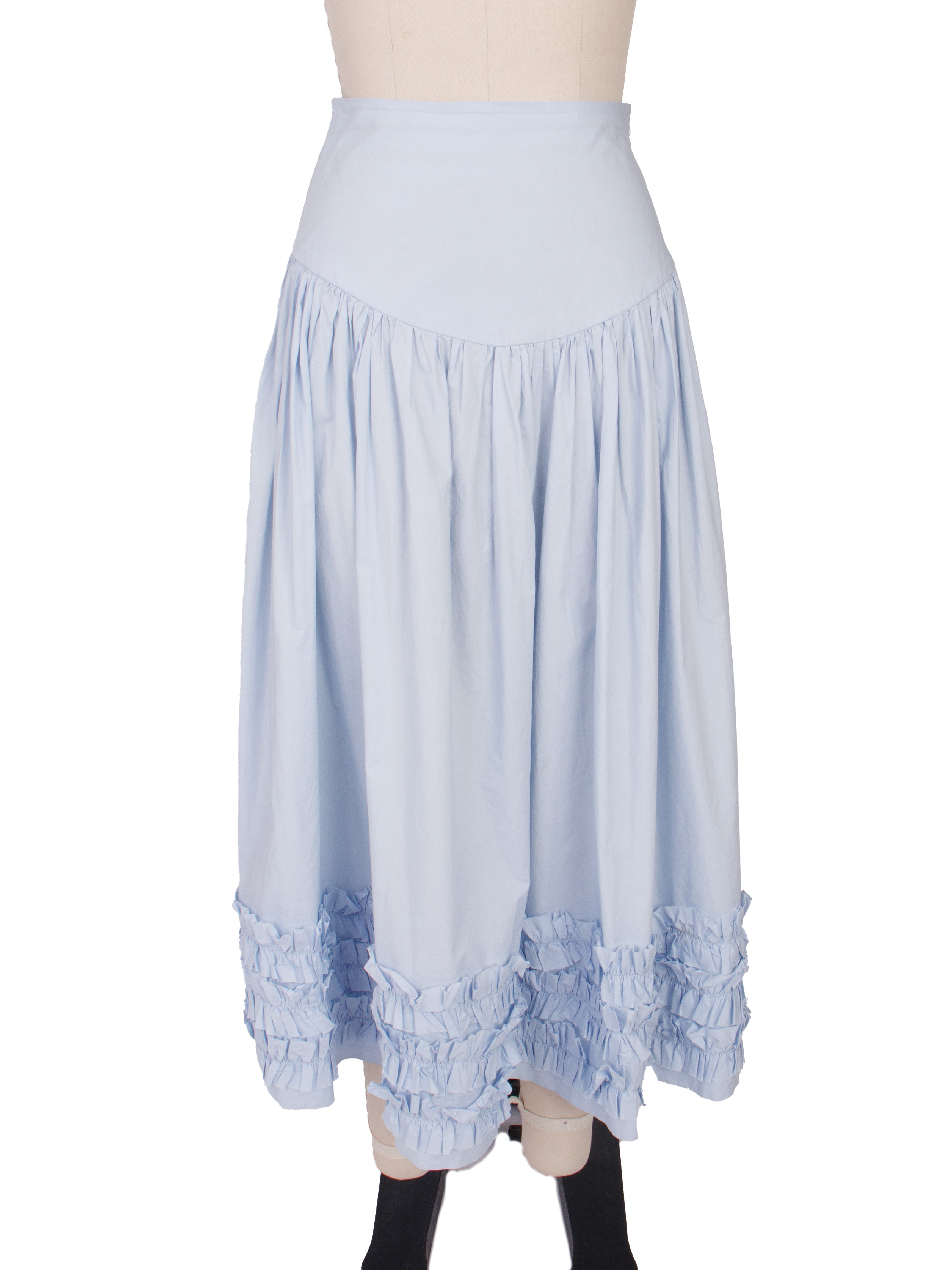 Molly Goddard Poplin Pleated Skirt | Mercy Vintage