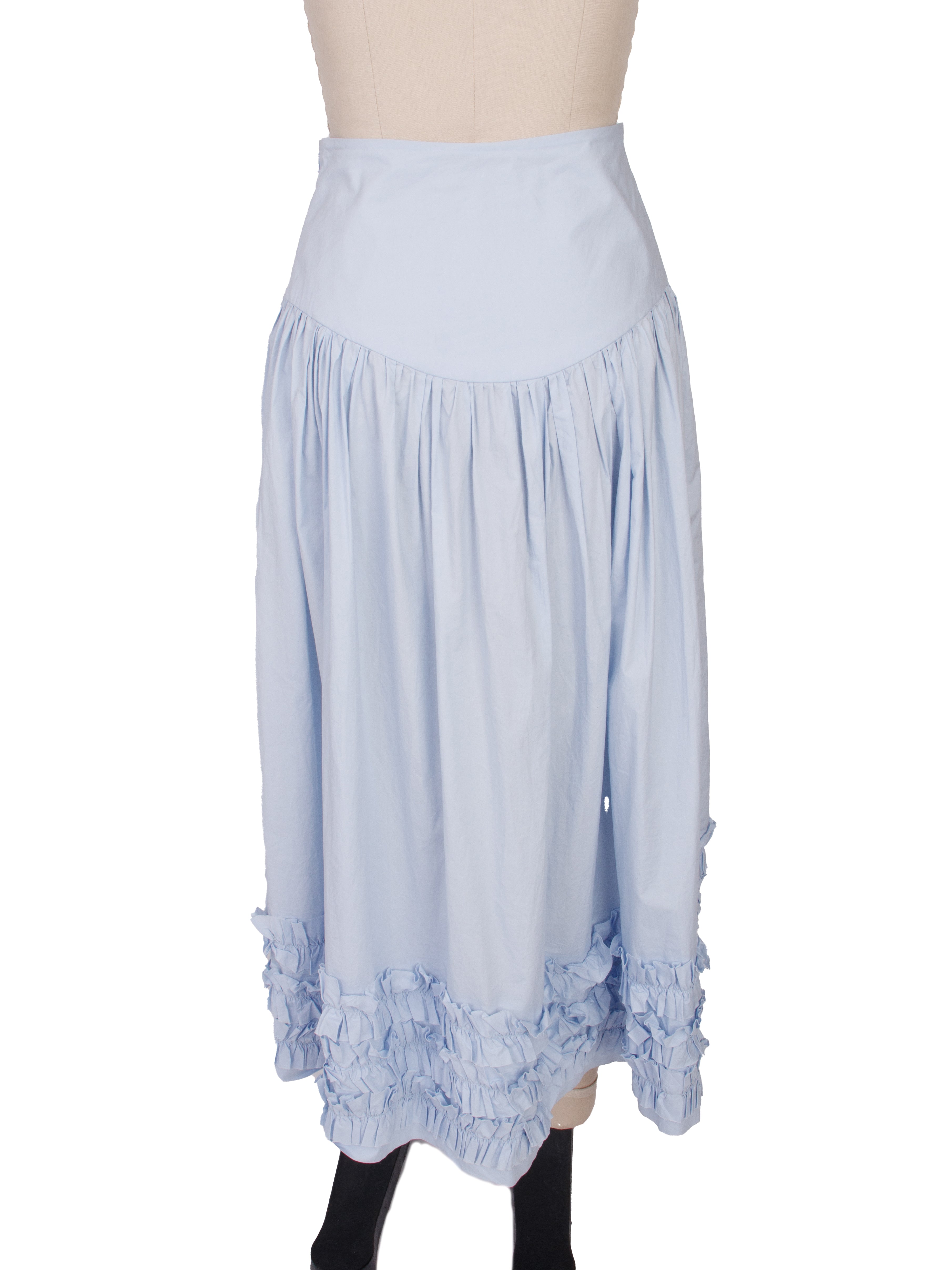 Molly Goddard Poplin Pleated Skirt