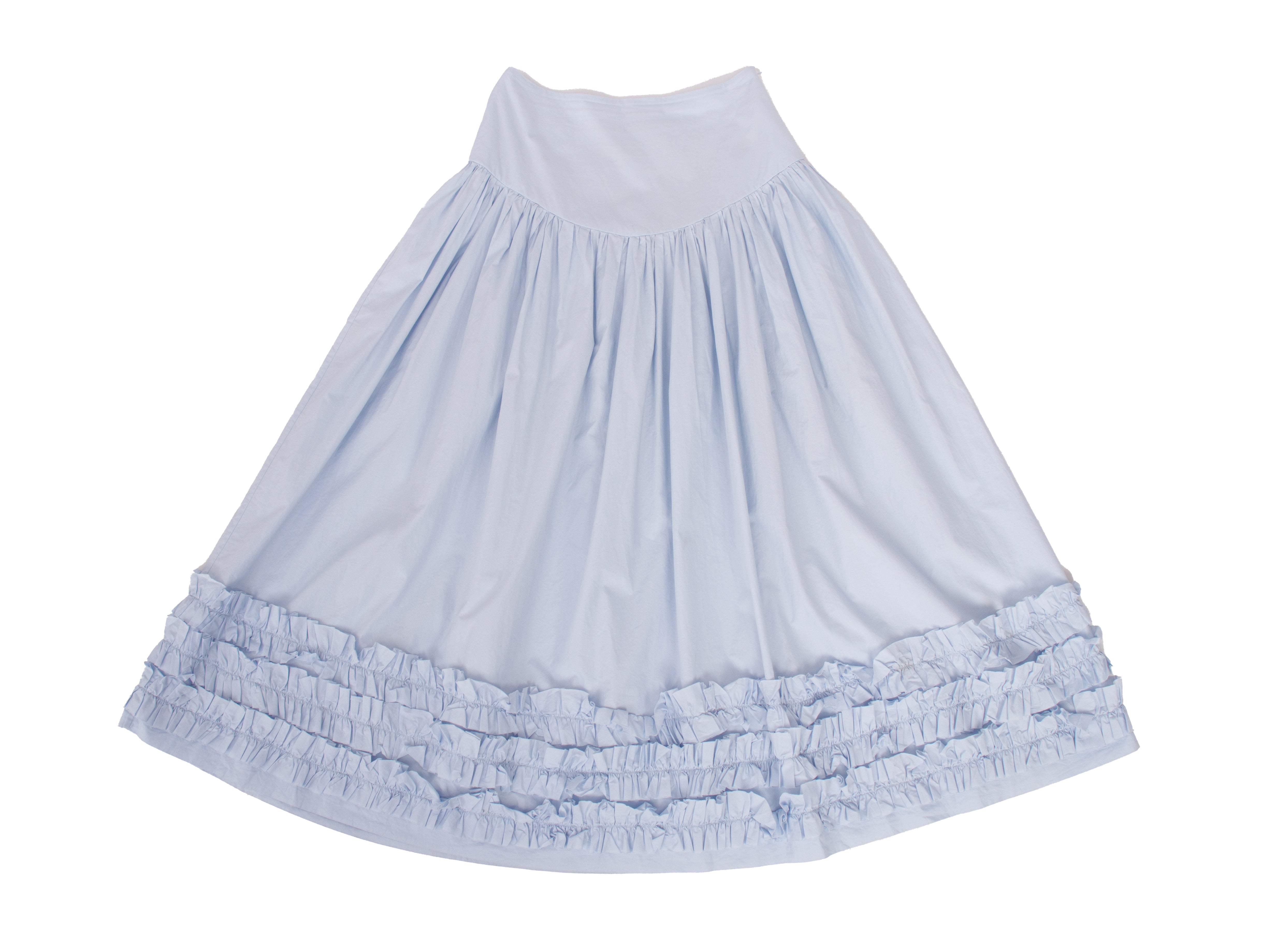 Molly Goddard Poplin Pleated Skirt