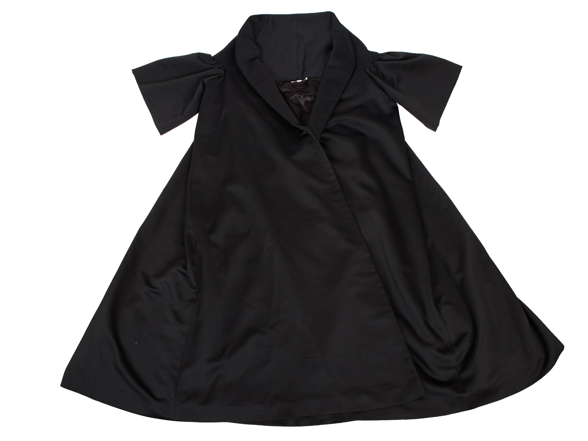 Victor Costa Black Silk Opera Coat