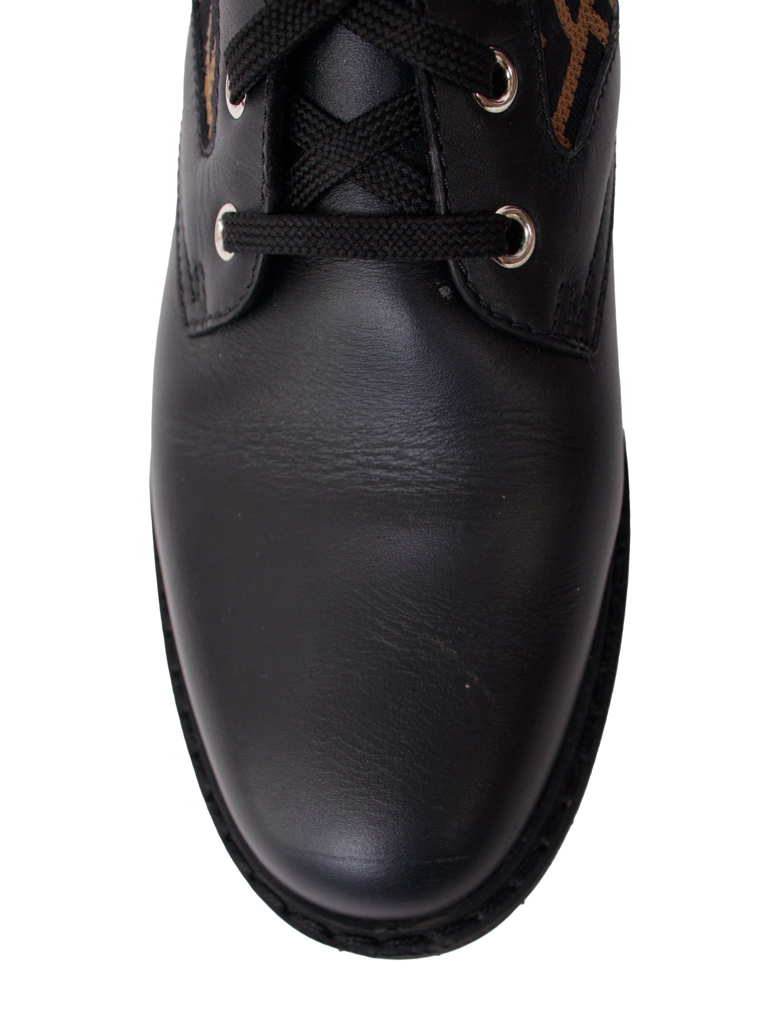 Fendi Zucca FF Stretch Combat Boots