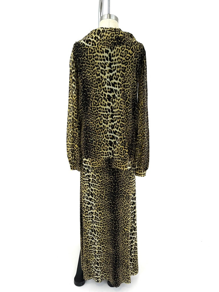 Jean Paul Gaultier Soleil Mesh Embroidered Dress Set