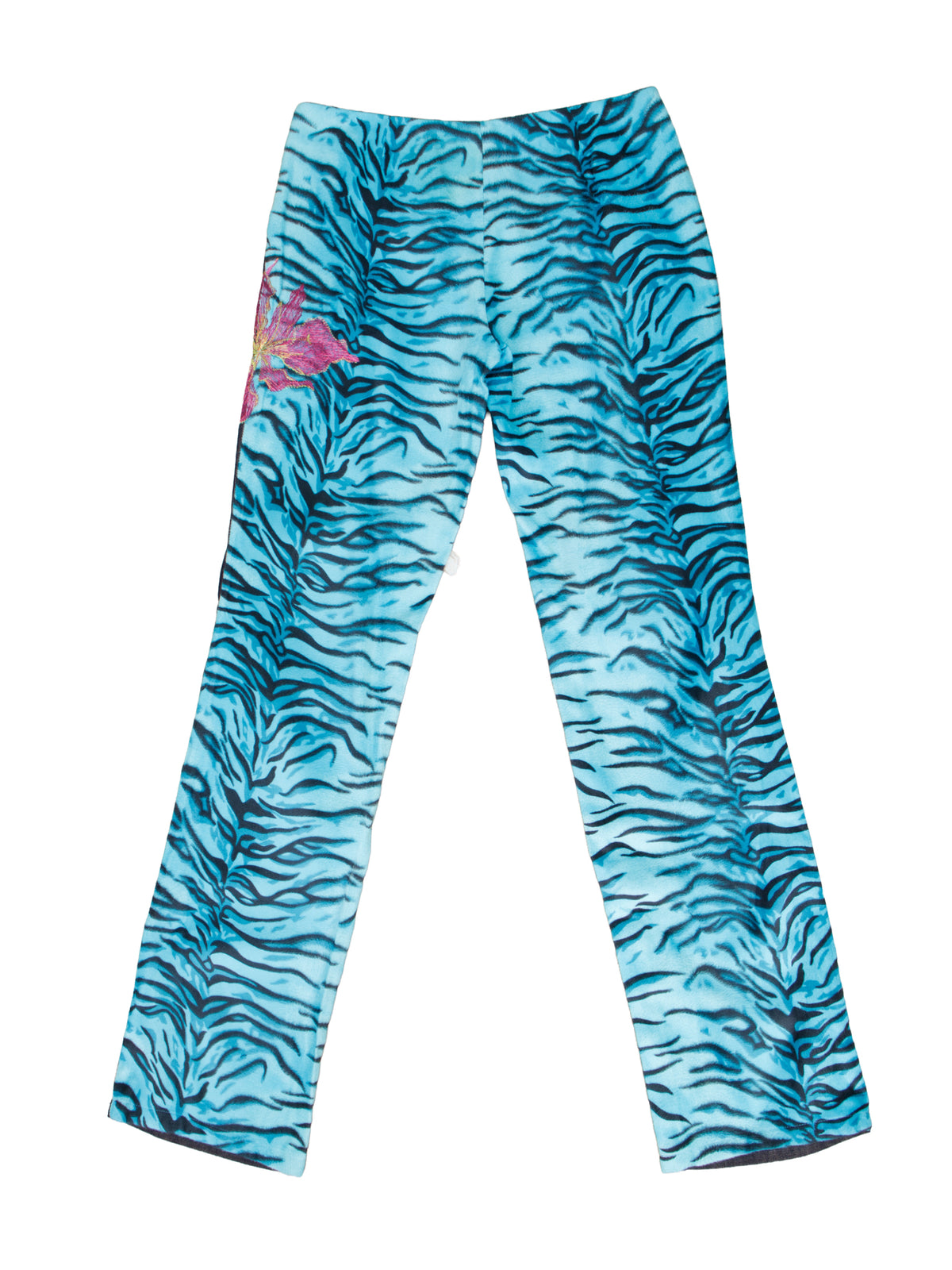 Versace Jeans Couture Blue Tiger Print Pant Set*