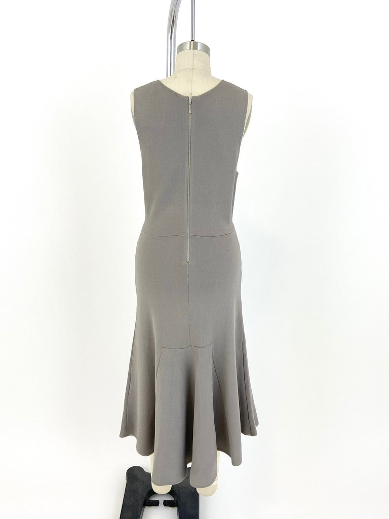 TY-LR Knit Midi Dress