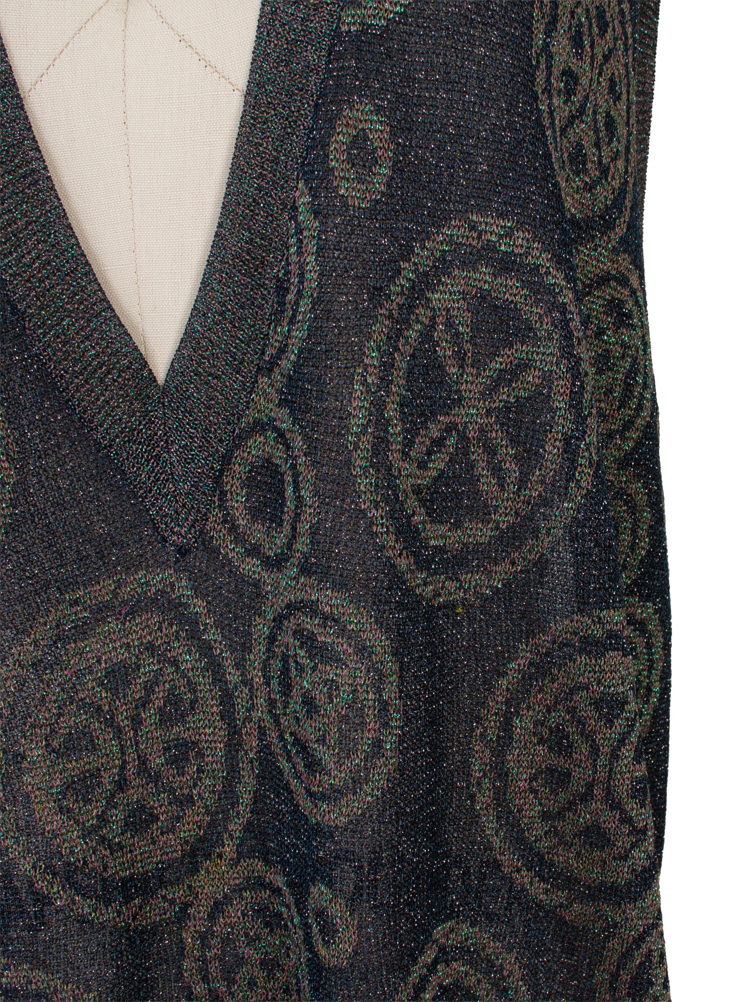 Dries Van Noten Metallic Sweater Vest
